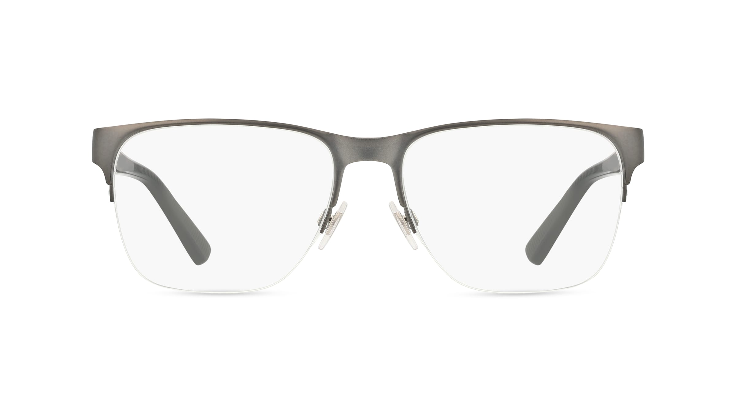 Polo Ralph Lauren 0PH1228 Herren-Brille inkl. Gläser Halbrand Eckig Kunststoff-Gestell 57mm/17mm/145mm, grau