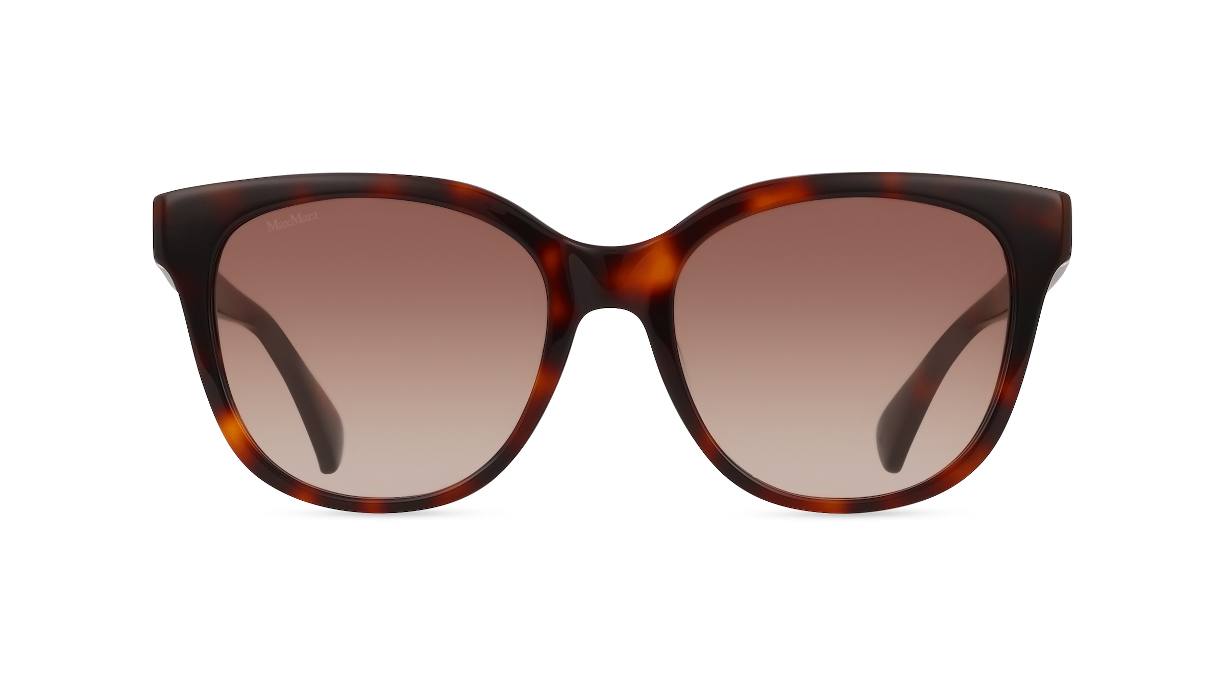 Max Mara MM0068 Damen-Sonnenbrille Vollrand Eckig Acetat-Gestell, braun