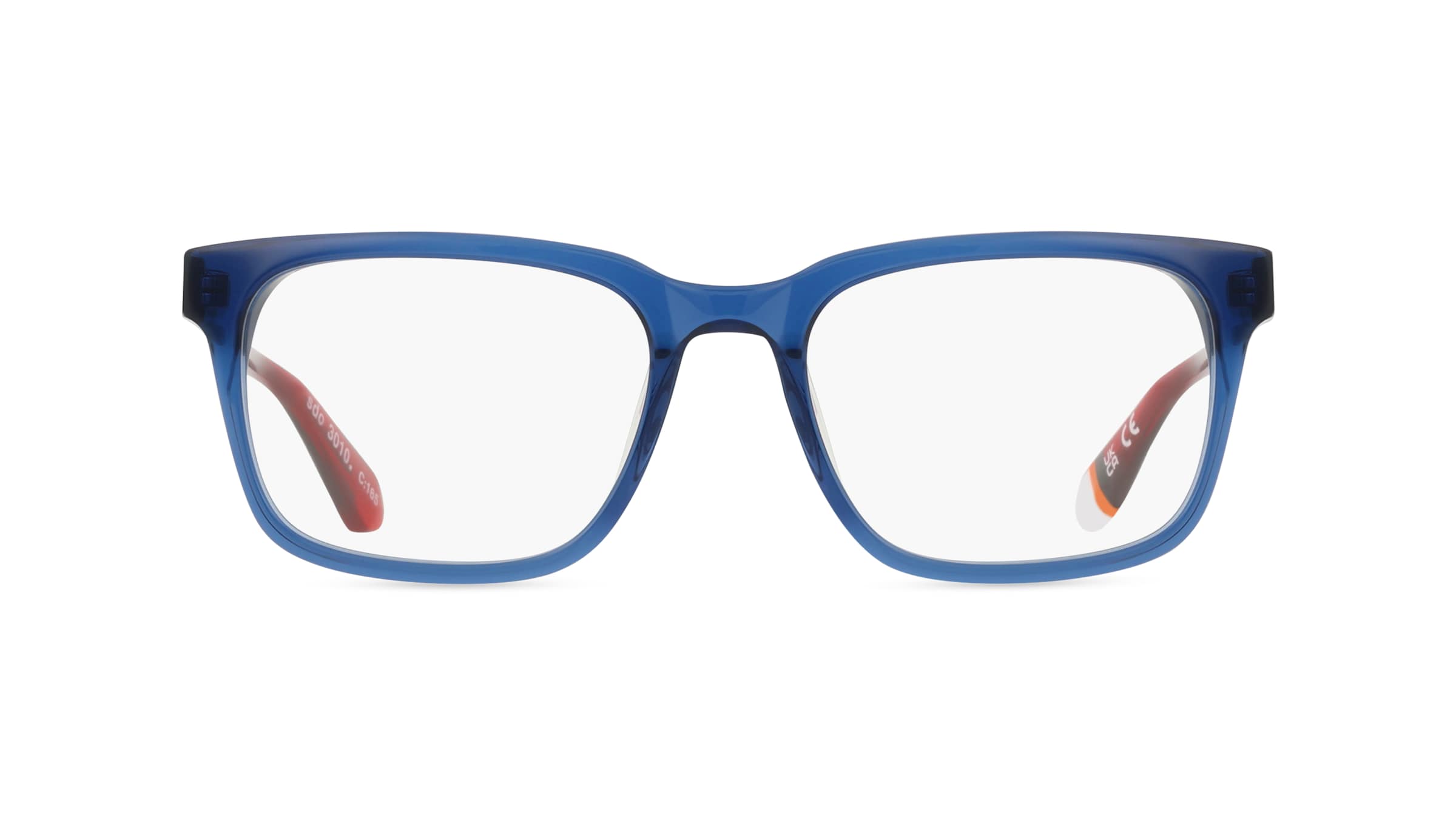 Superdry SDO 3010 Herren-Brille inkl. Gläser Vollrand Eckig Kunststoff-Gestell 52mm/18mm/145mm, blau