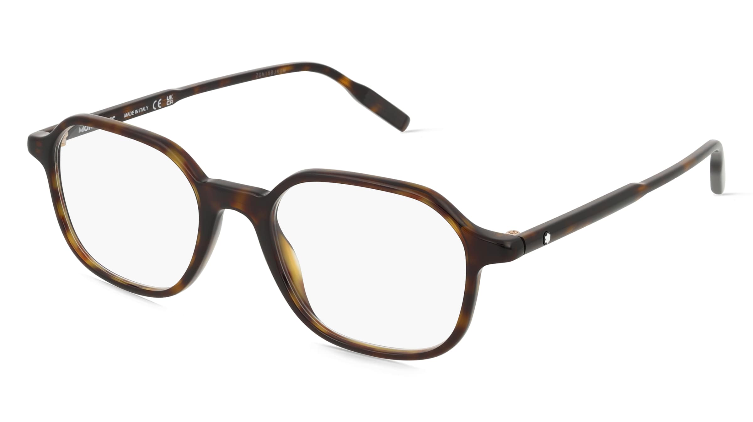 Montblanc MB0292O Unisex-Brille inkl. Gläser Vollrand Quadratisch Acetat-Gestell 51/20/150, Havanna
