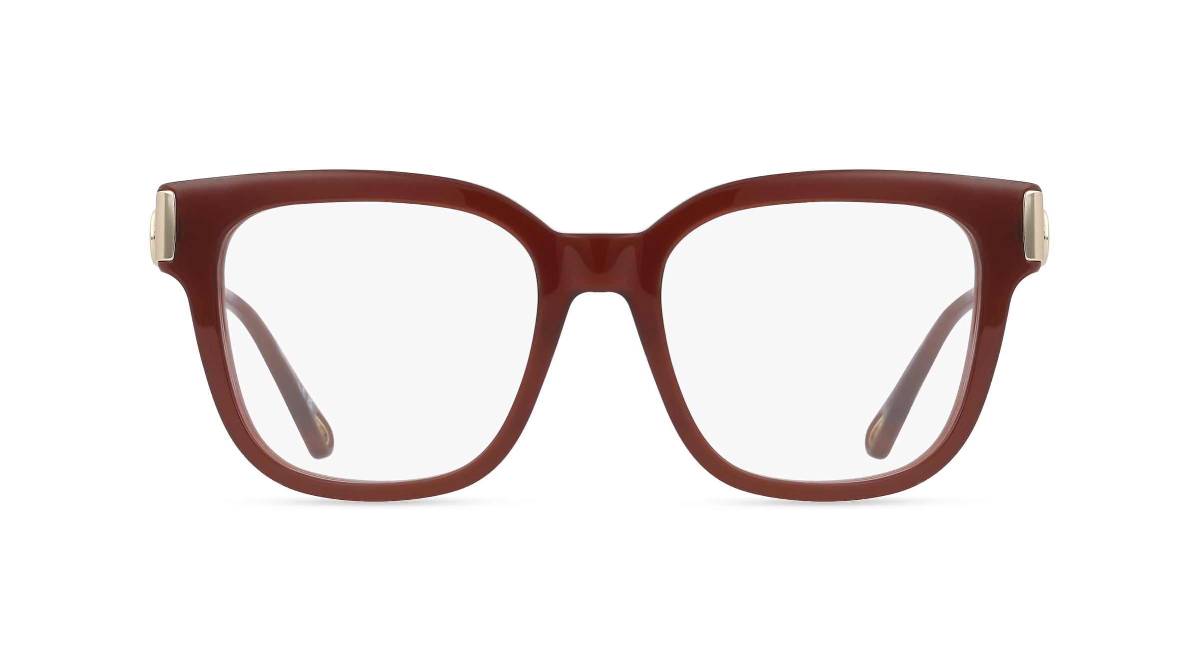Chloé CH0353O Damen-Brille inkl. Gläser Vollrand Eckig Acetat-Gestell 52/18/140, Braun
