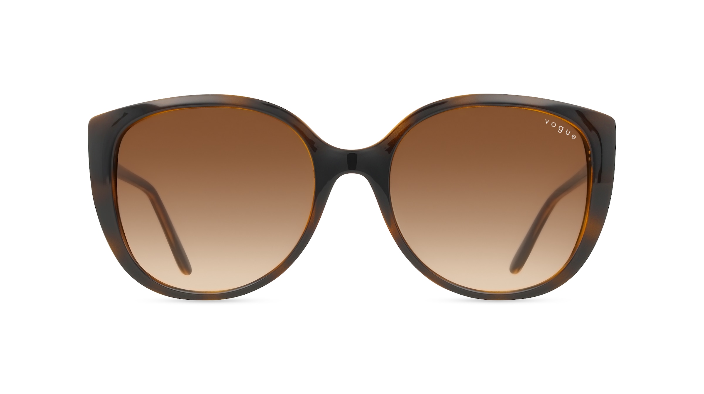Vogue VO5623S Damen-Sonnenbrille Vollrand Butterfly Kunststoff-Gestell, Havanna
