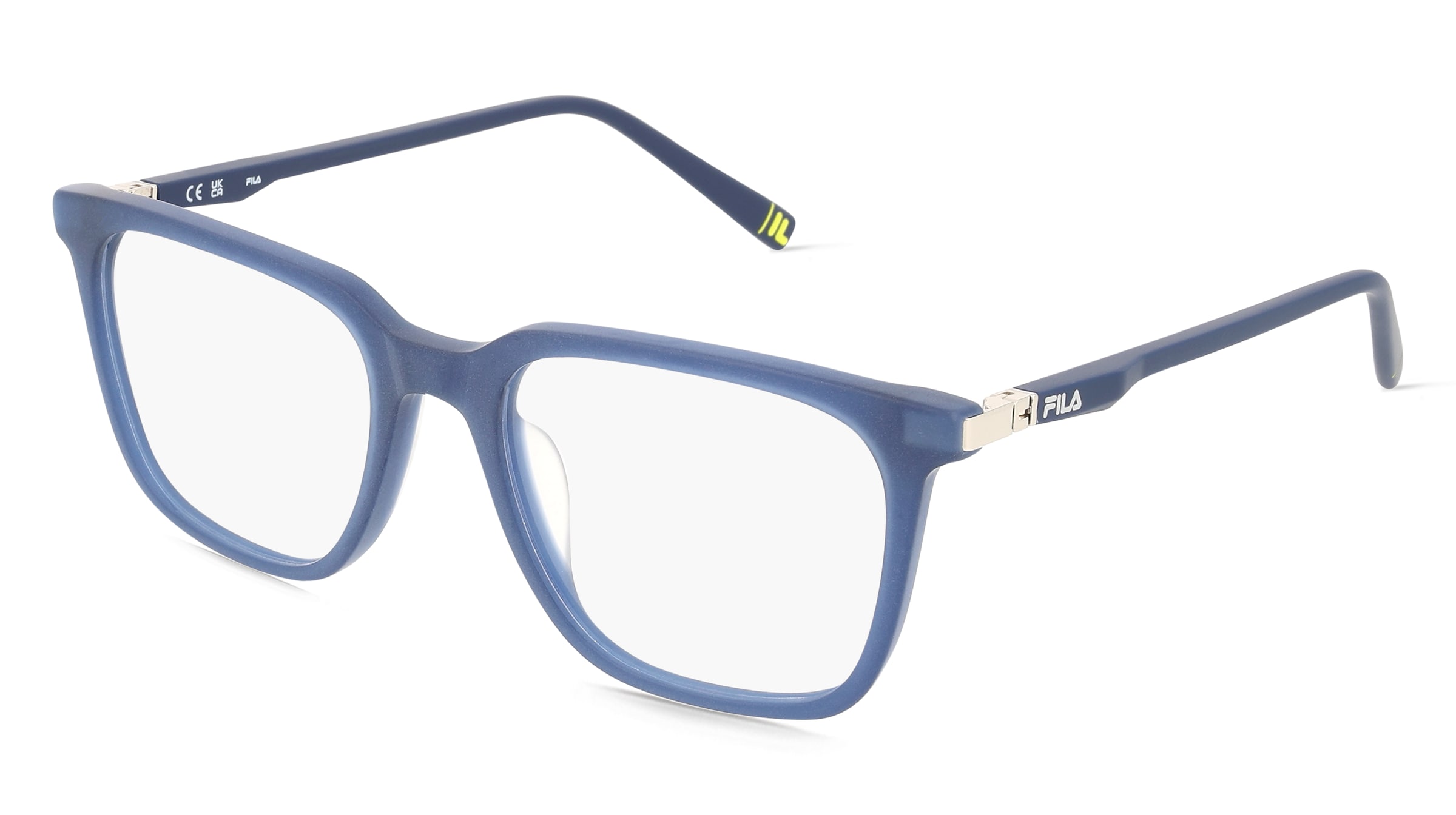 Fila VFI876 Unisex-Brille inkl. Gläser Vollrand Quadratisch Kunststoff-Gestell 53/19/145, Blau