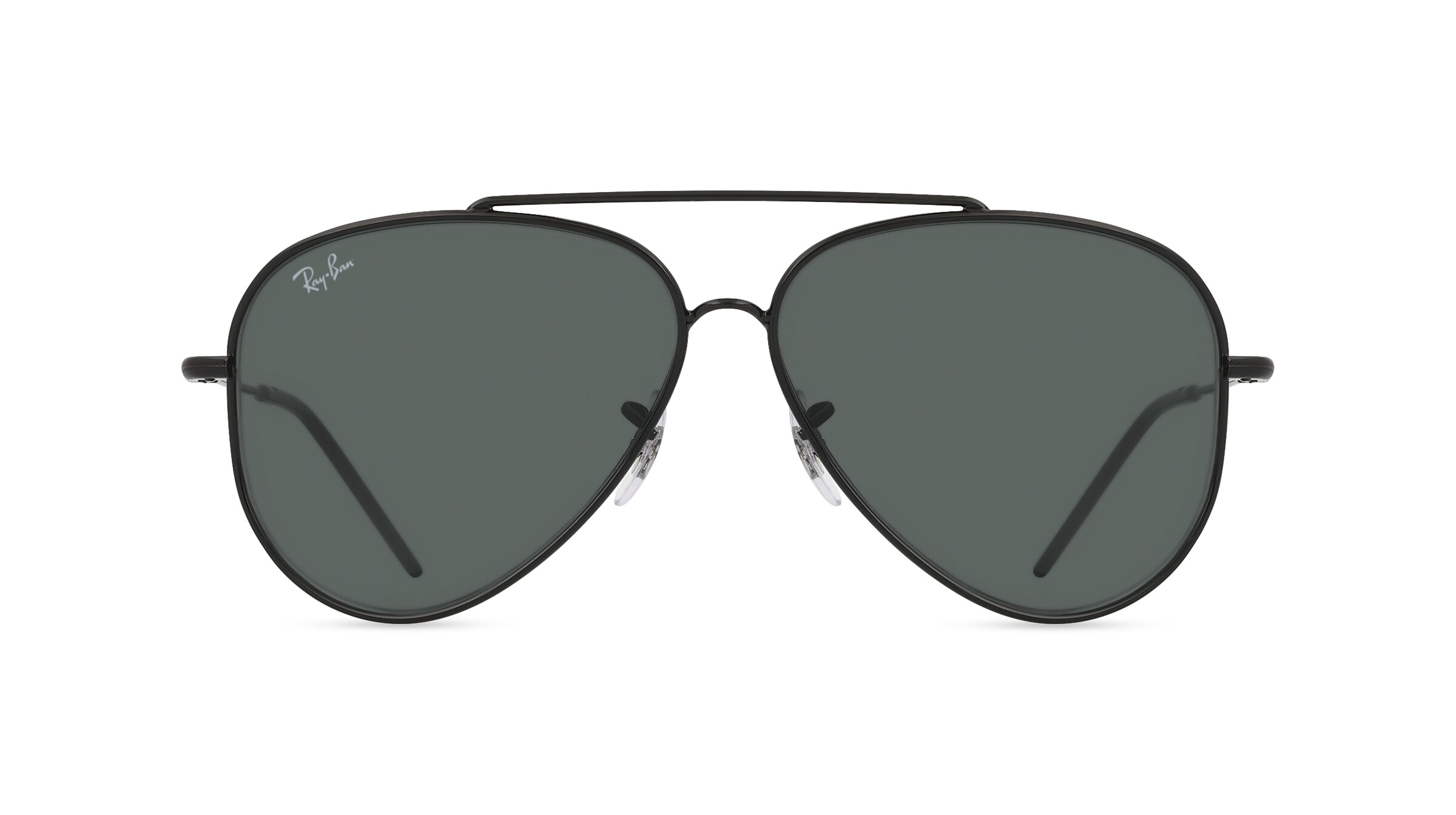 Ray-Ban 0RBR0101S AVIATOR REVERSE Unisex-Sonnenbrille Vollrand Pilot Metall-Gestell, schwarz