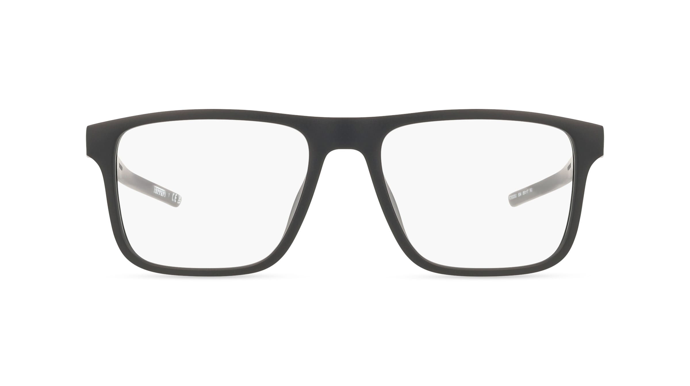 Scuderia Ferrari FZ8020U Unisex-Brille inkl. Gläser Vollrand Pilot Kunststoff-Gestell 55/17/145, schwarz