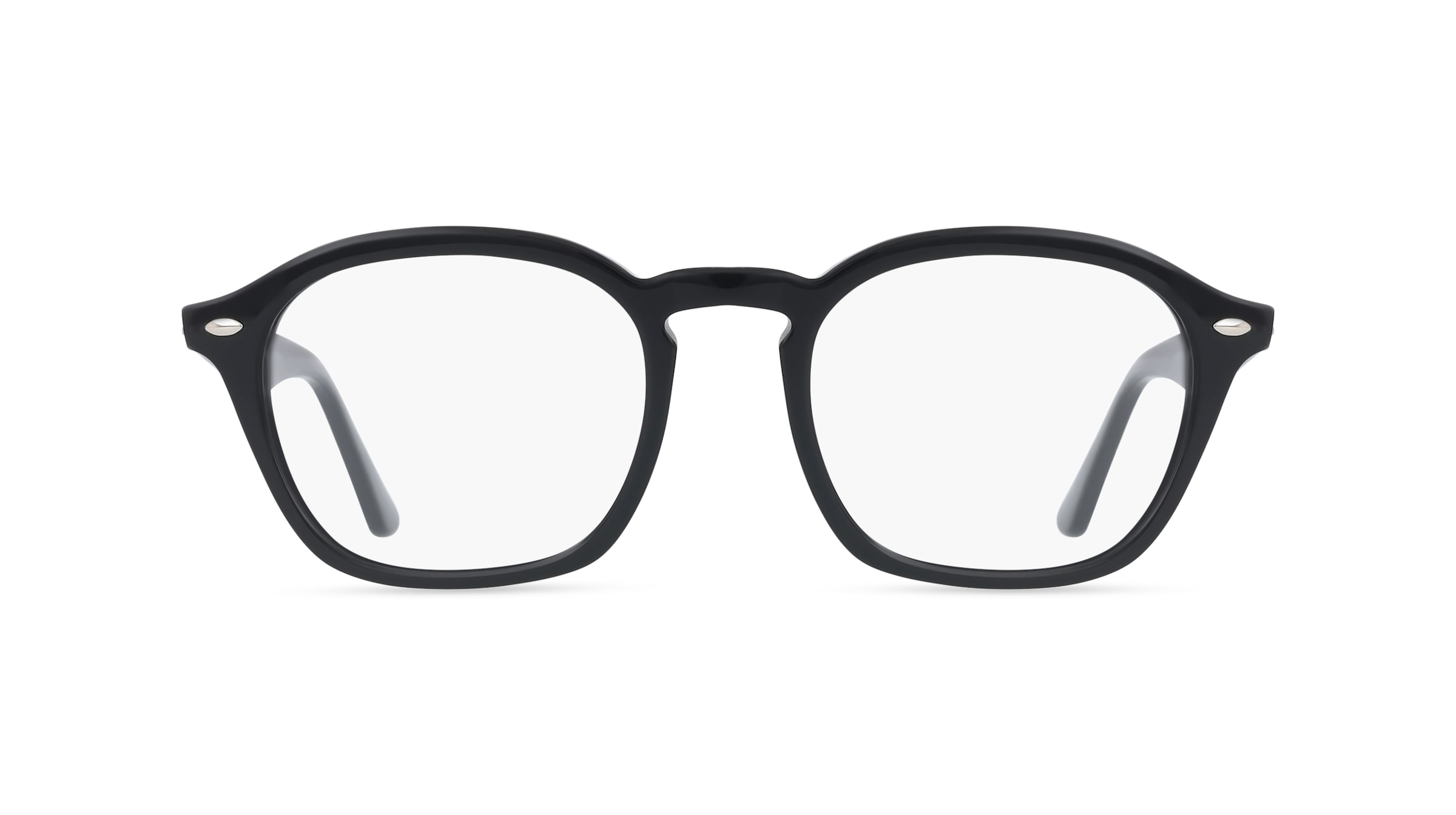 Ray-Ban RX5451 Unisex-Brille inkl. Gläser Vollrand Quadratisch Acetat-Gestell 52/20/145, Schwarz