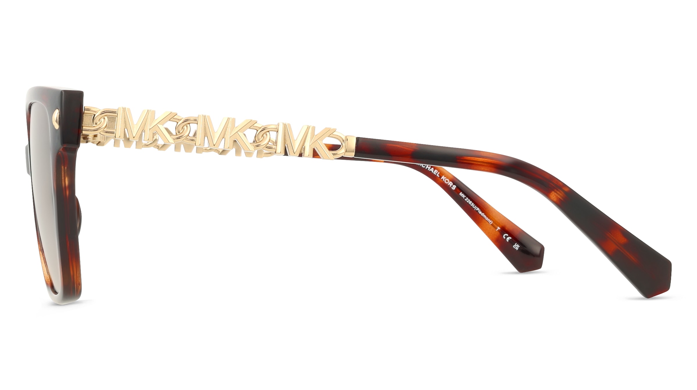 Thumbnail - Michael Kors 0MK2263U PIEDMONT Damen-Sonnenbrille Vollrand Quadratisch Kunststoff-Gestell, braun