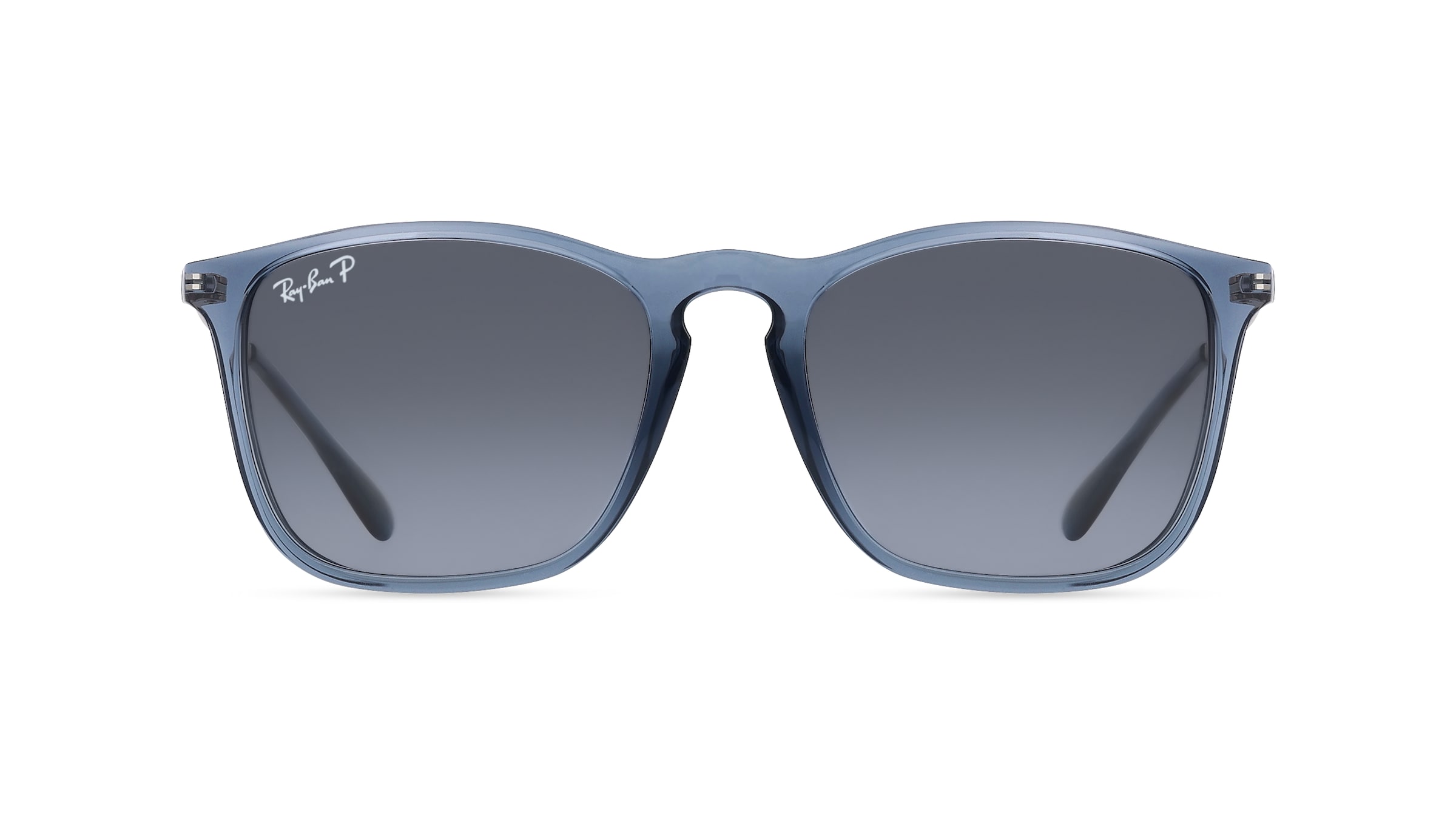 Ray-Ban RB 4187 CHRIS Herren-Sonnenbrille Vollrand Eckig Kunststoff-Gestell, blau