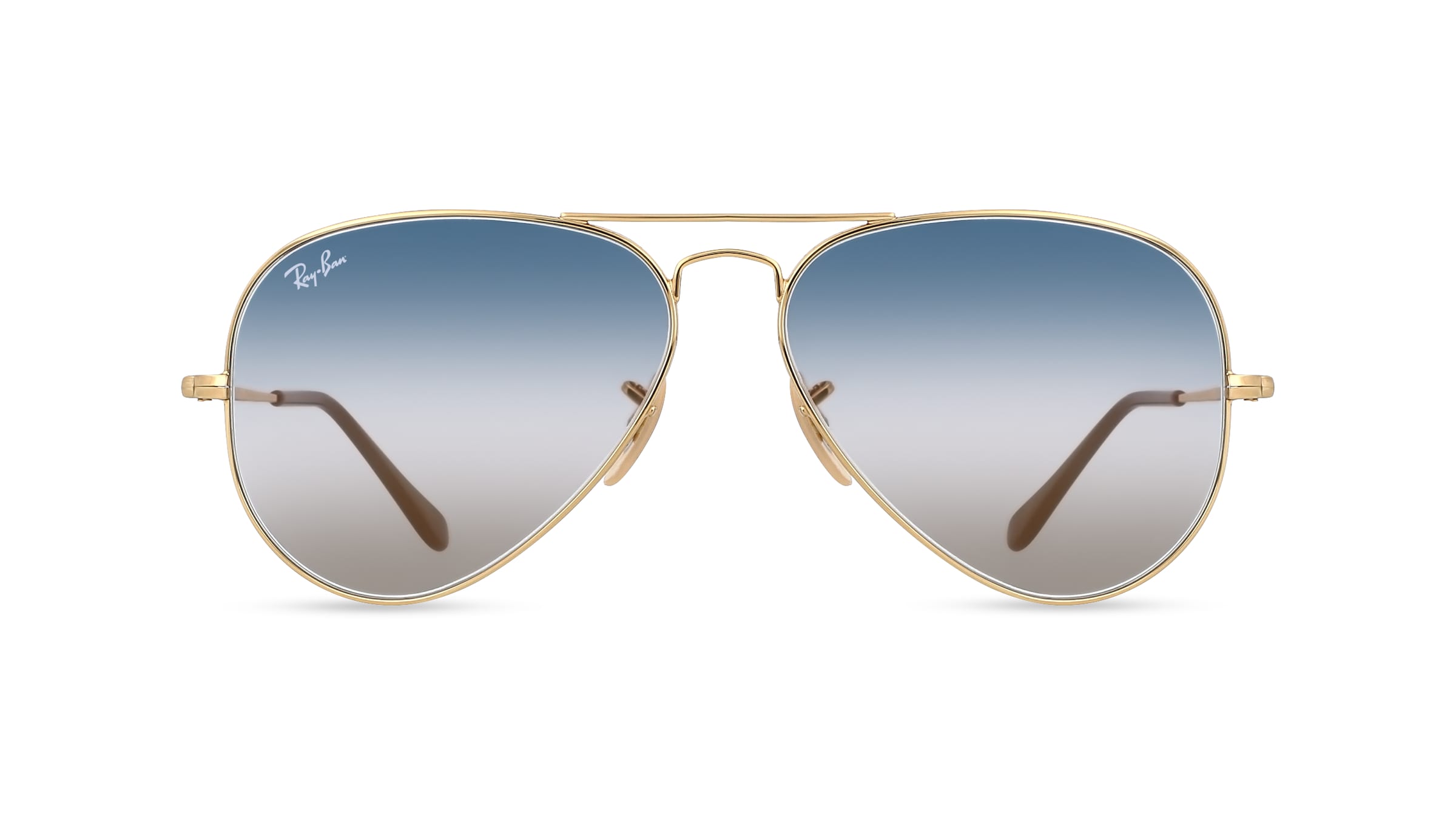 Ray-Ban RB 3689 AVIATOR METAL II Unisex-Sonnenbrille Vollrand Pilot Metall-Gestell, gold