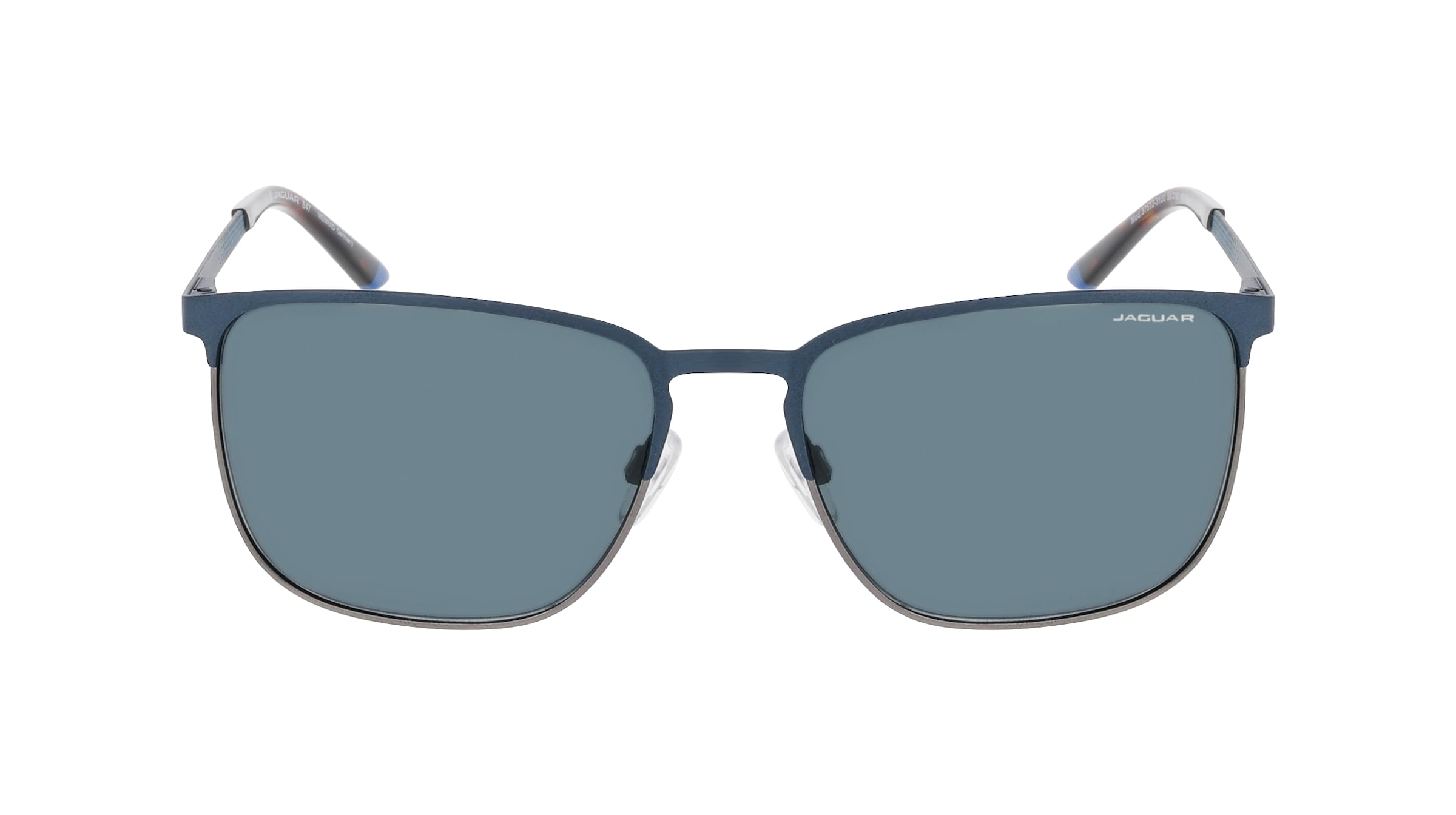 Jaguar J7512 Herren-Sonnenbrille Vollrand Eckig Edelstahl-Gestell, blau
