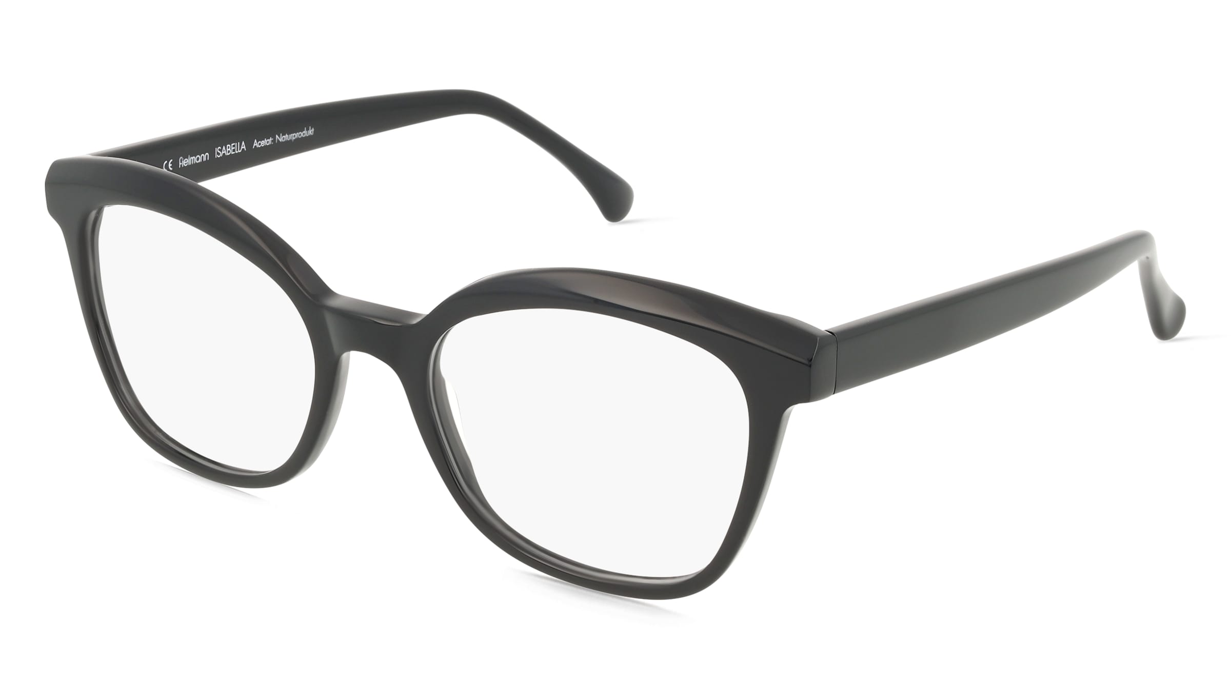 Fielmann MC 637 FA ISABELLA Damen-Brille inkl. Gläser Vollrand Butterfly Acetat-Gestell 52/19/145, Schwarz