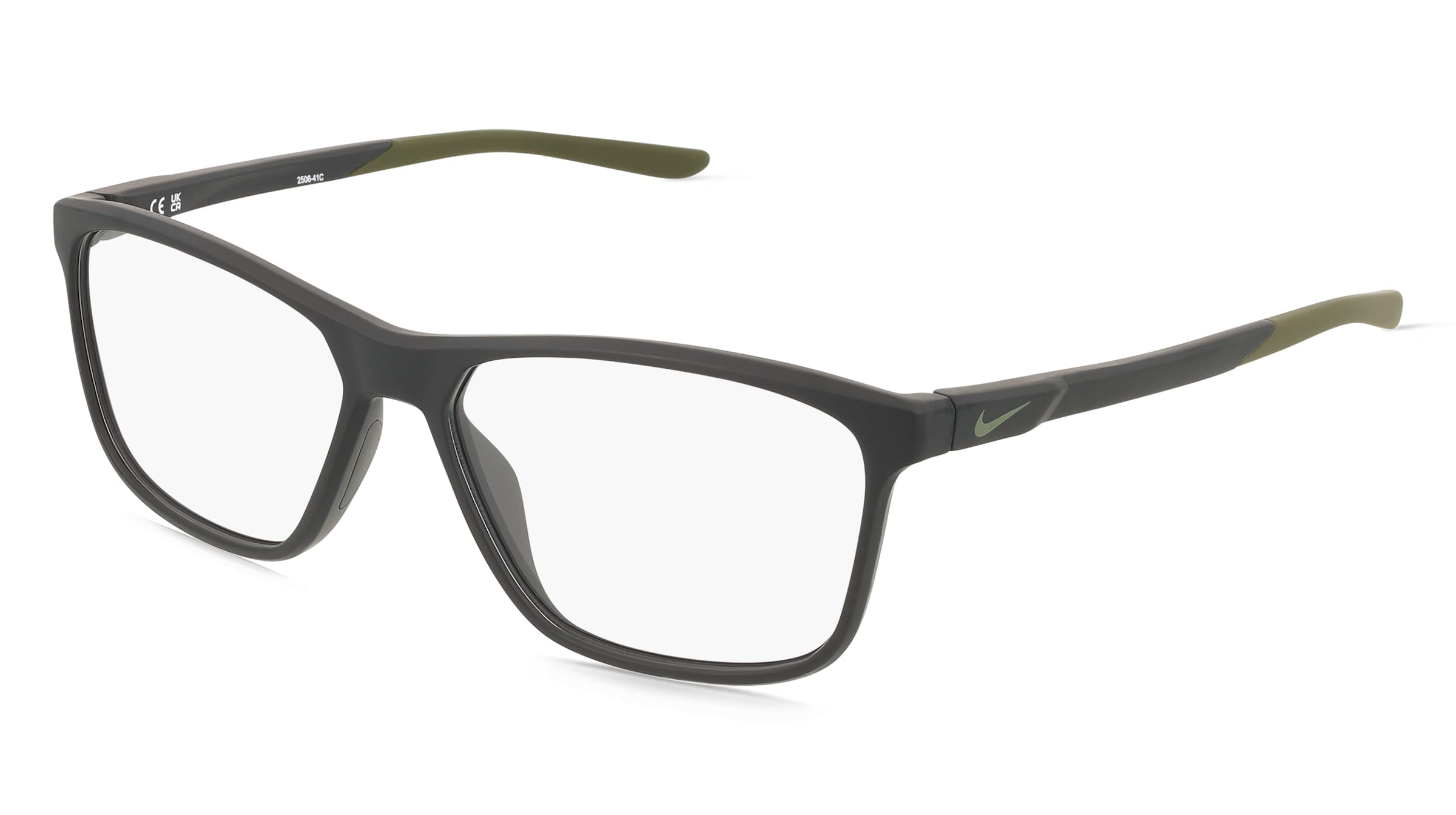 Nike NK7293 Herren-Brille inkl. Gläser Vollrand Eckig Kunststoff-Gestell 58/15/145, Schwarz