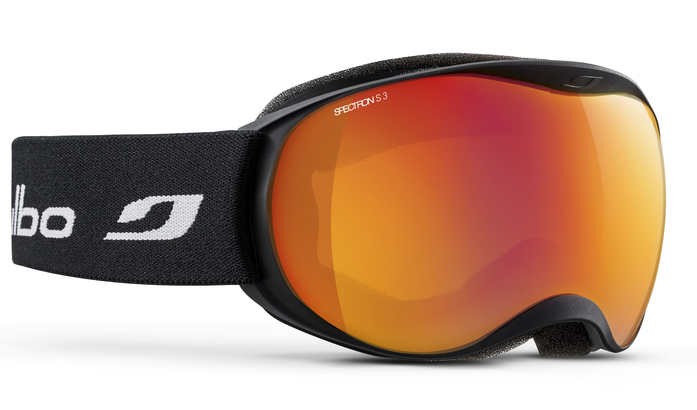 Julbo J7381 Kinder-Skibrille Vollrand Monoscheibe Kunststoff-Gestell, Schwarz