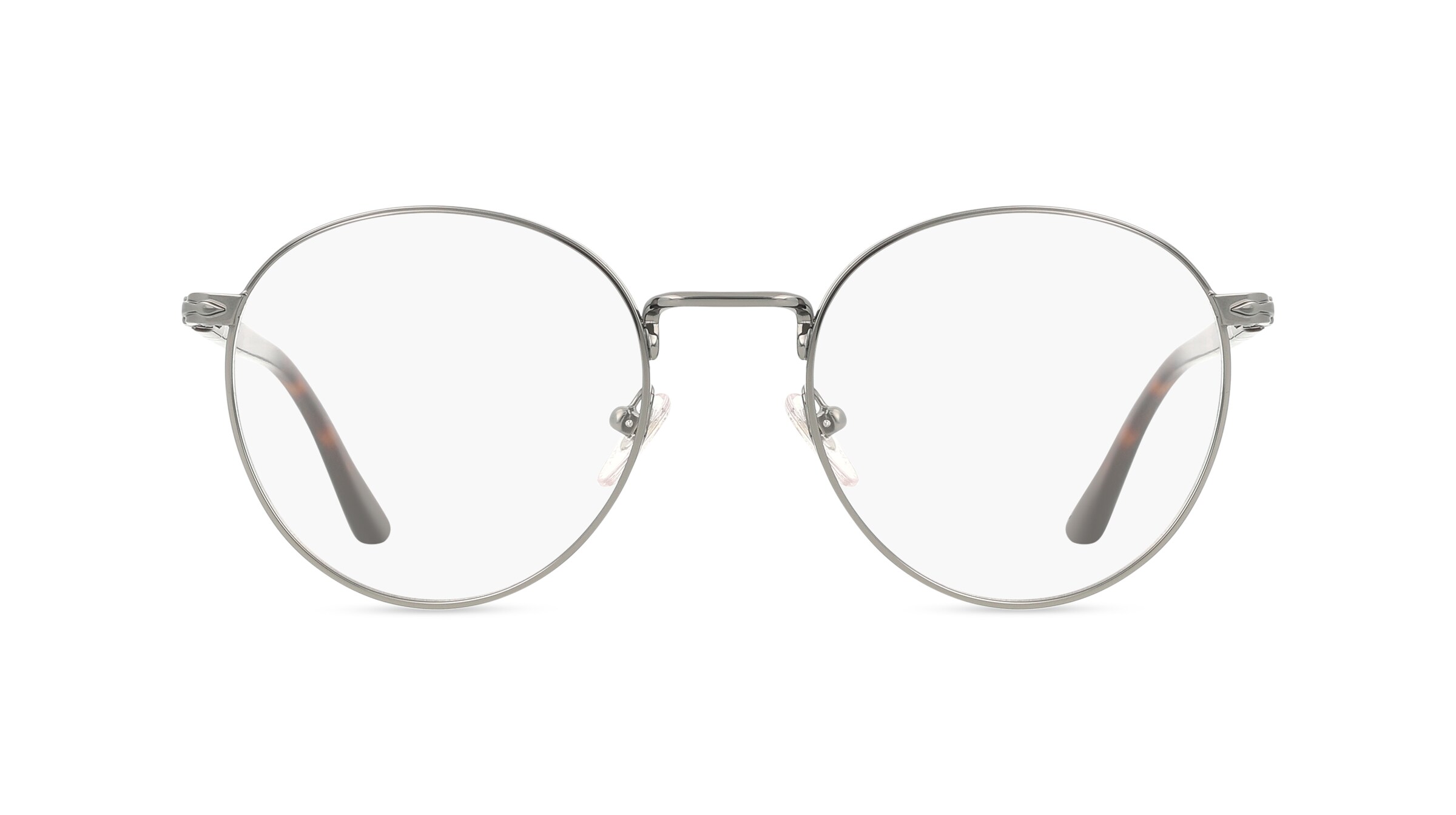 Persol PO1008V Herren-Brille inkl. Gläser Vollrand Eckig Metall-Gestell 52mm/20mm/145mm, grau