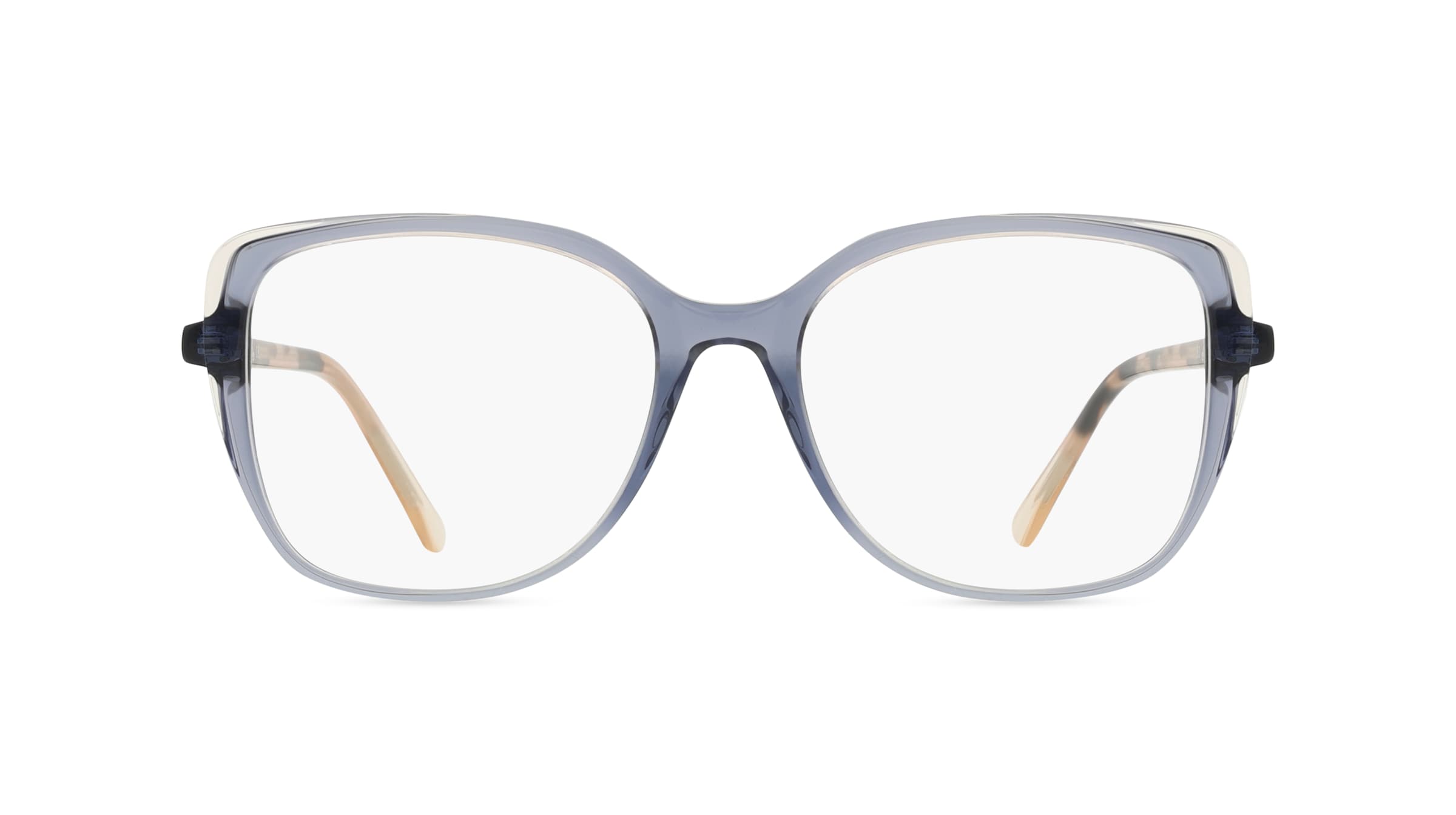 Comma 70194 Damen-Brille inkl. Gläser Vollrand Butterfly Kunststoff-Gestell 53mm/17mm/145mm, blau