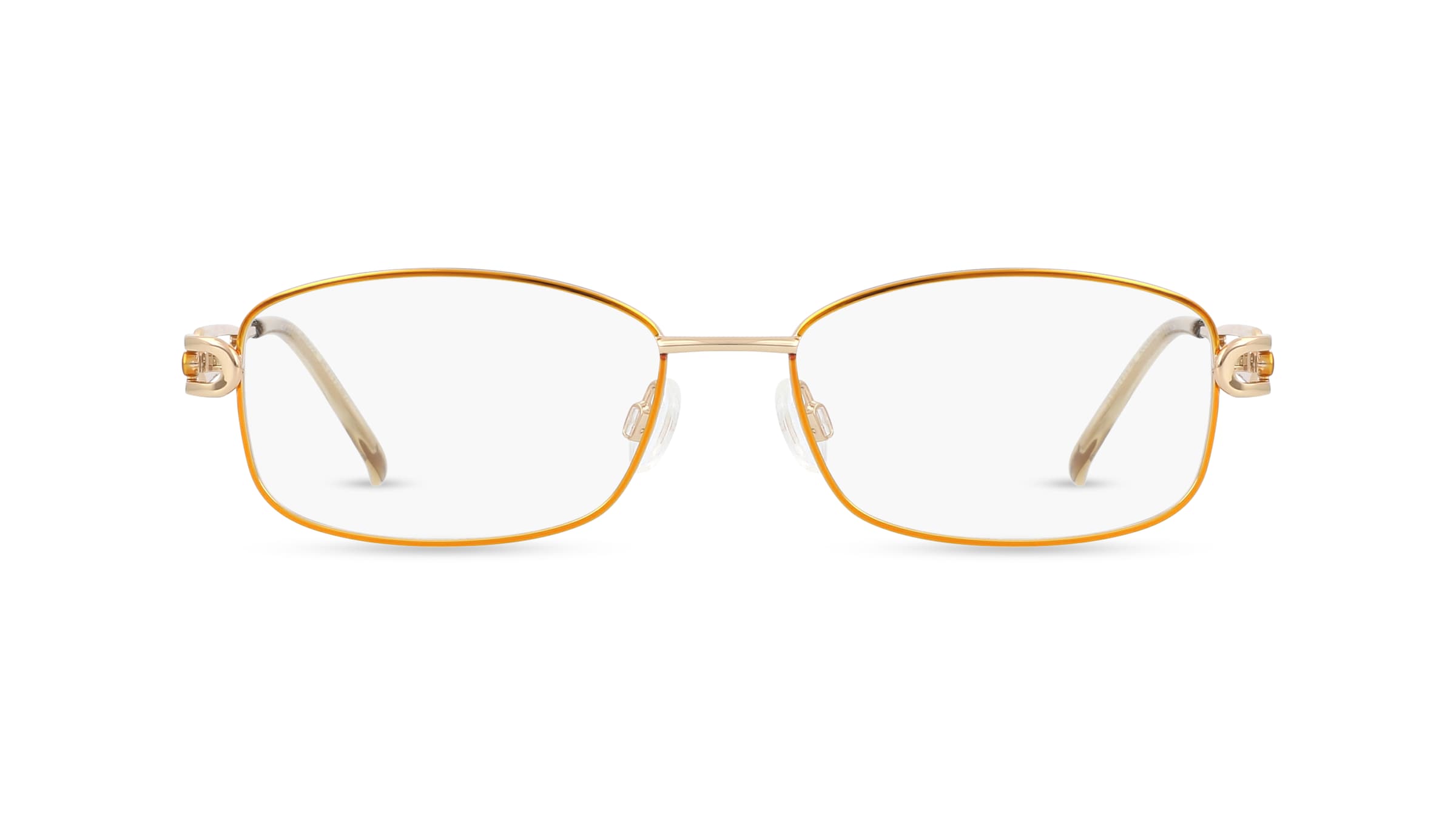 Fielmann BD 517 FLEX CL Damen-Brille inkl. Gläser Vollrand Eckig Metall-Gestell 50mm/17mm/130mm, gold