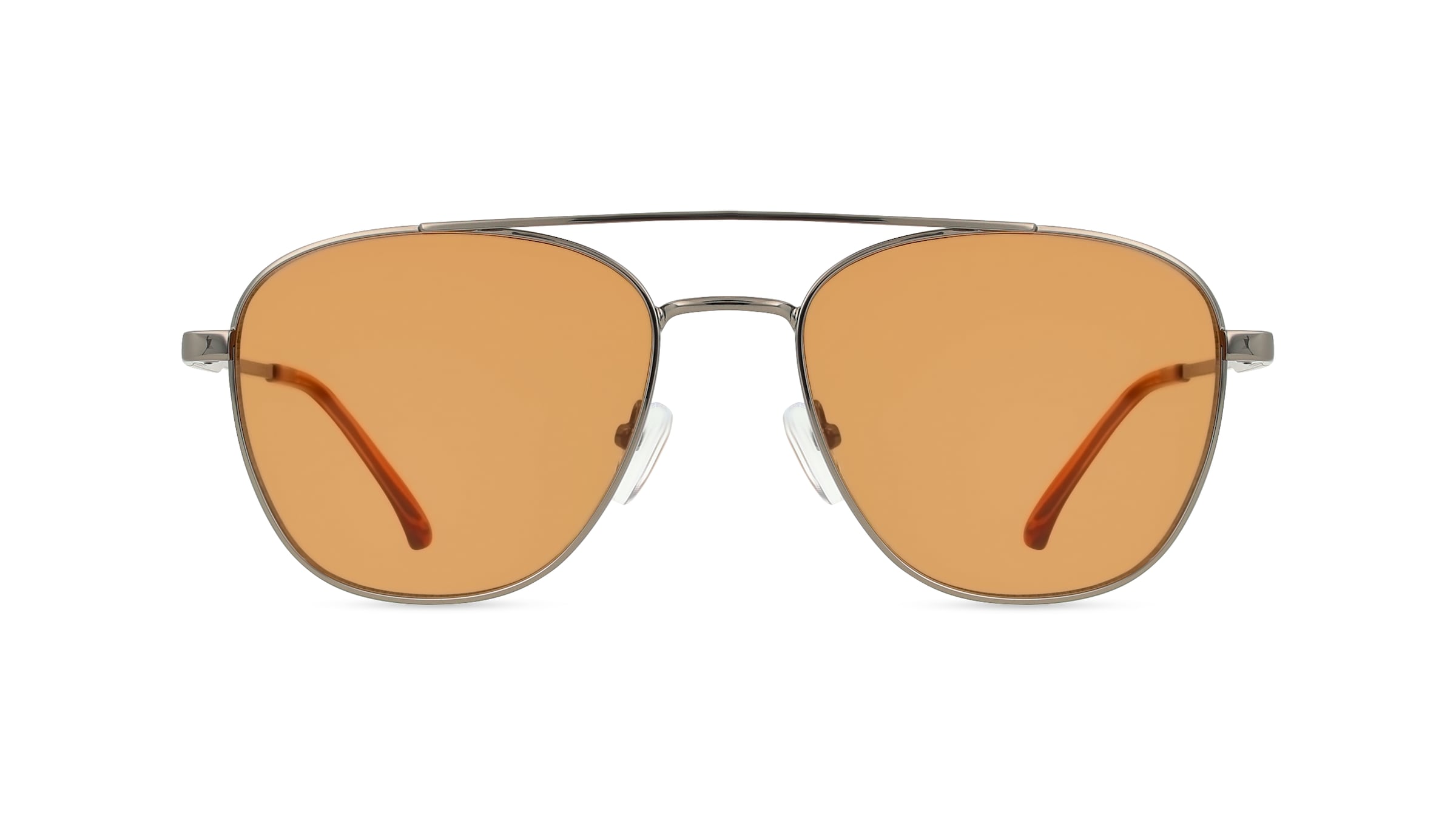 Fielmann BD 556 SUN CL Unisex-Sonnenbrille Vollrand Pilot Edelstahl-Gestell, grau