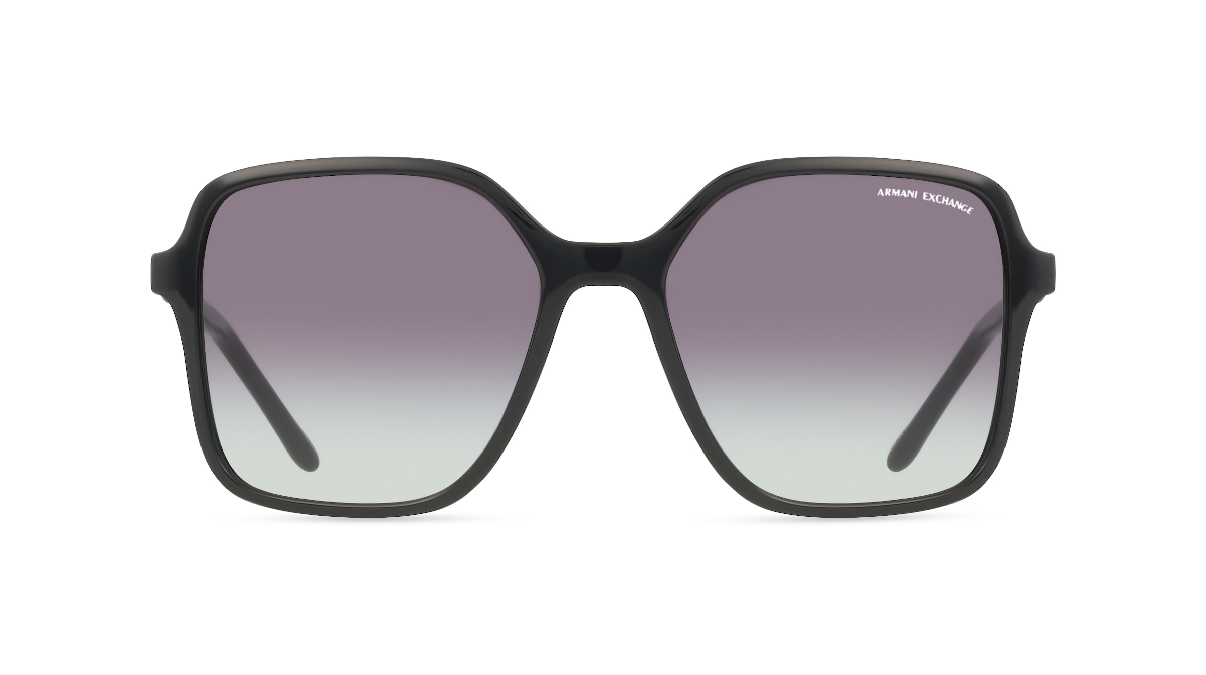 Emporio Armani 0AX4163S Damen-Sonnenbrille Vollrand Butterfly Kunststoff-Gestell, schwarz