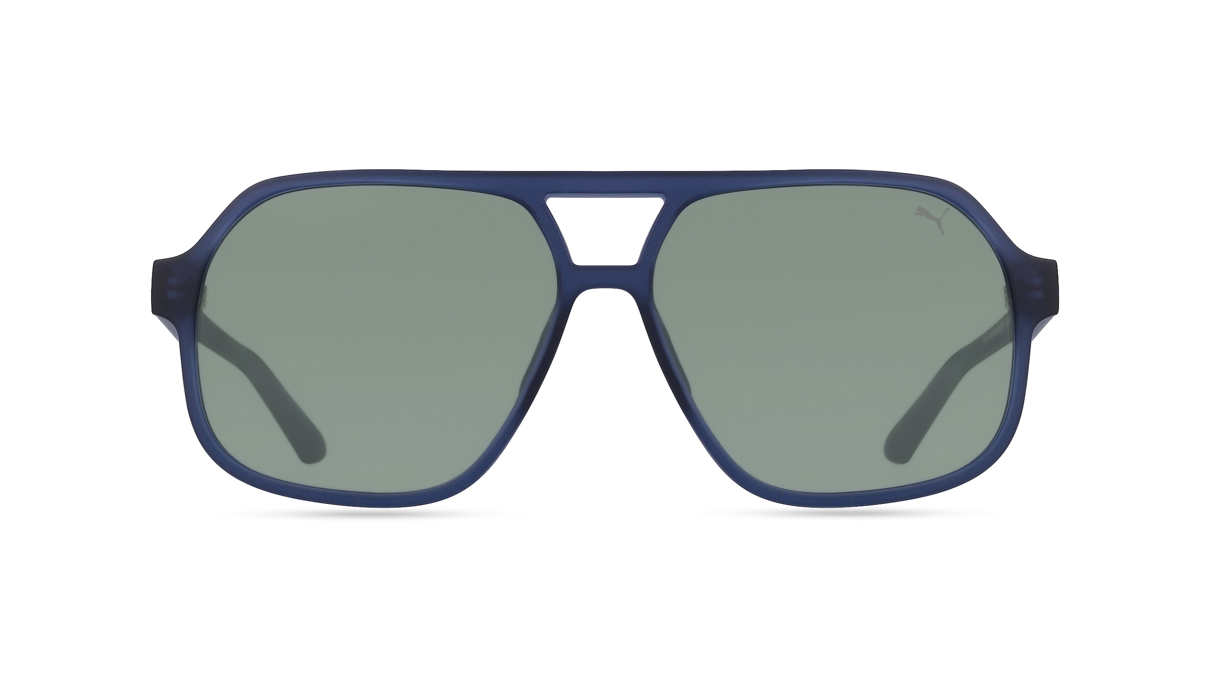 Puma PU0368S Herren-Sonnenbrille Vollrand Pilot Kunststoff-Gestell, blau