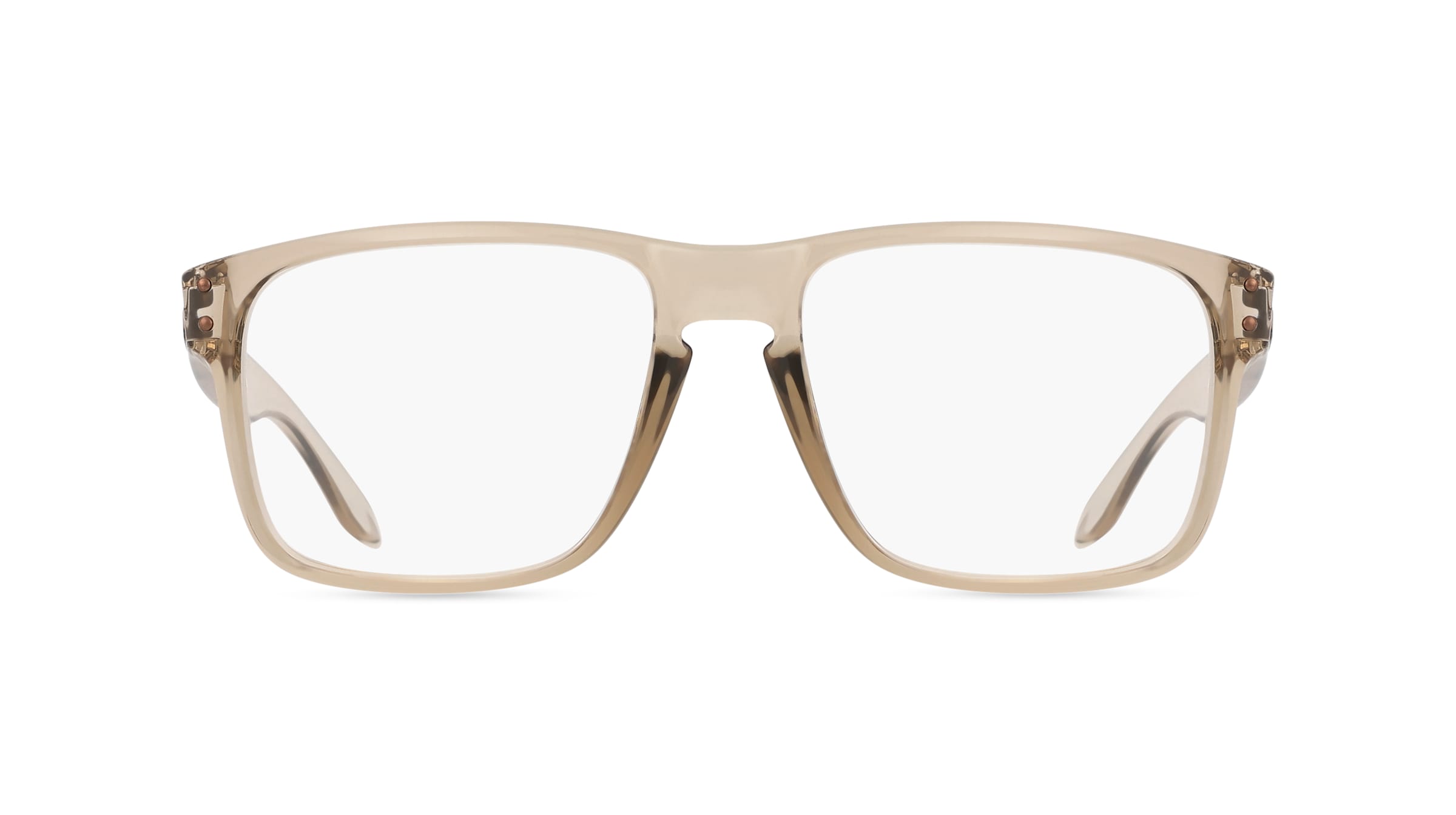 Oakley 0OX8156 HOLBROOK RX Herren-Brille inkl. Gläser Vollrand Eckig Kunststoff-Gestell 56mm/18mm/137mm, Beige