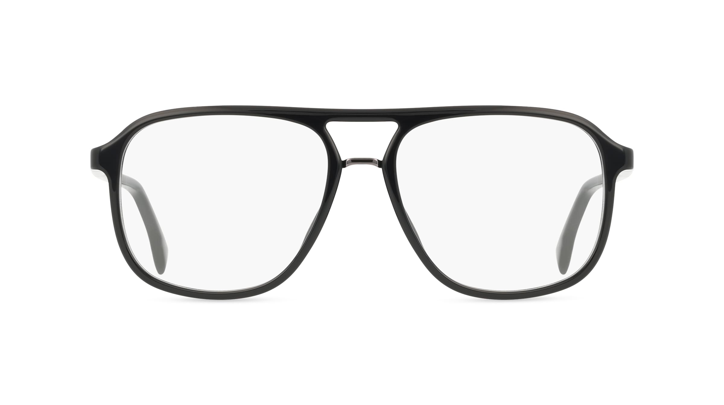 Boss 1438 Herren-Brille inkl. Gläser Vollrand Pilot Acetat-Gestell 56mm/16mm/145mm, Schwarz