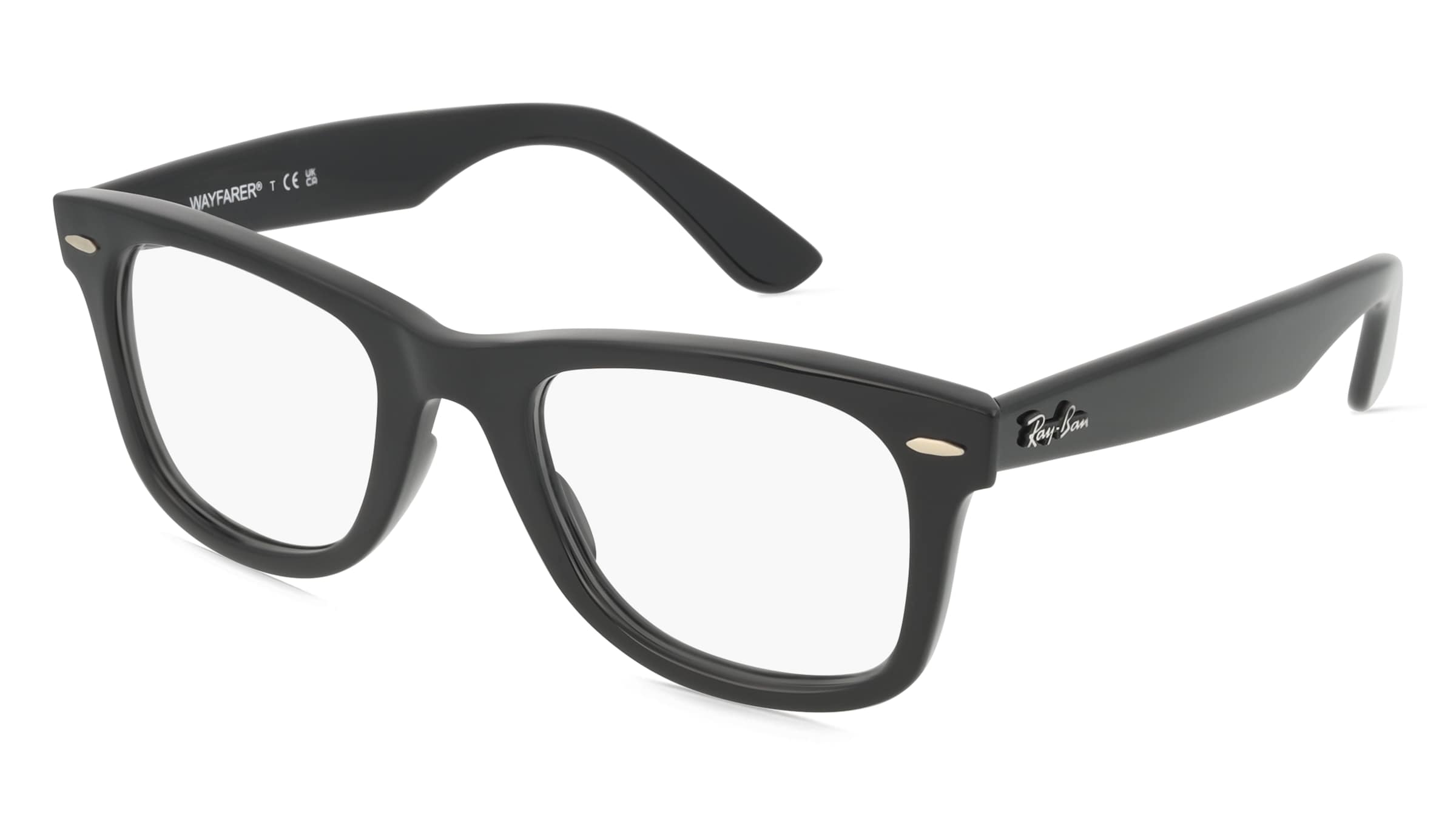 Ray-Ban RX4340V Unisex-Brille inkl. Gläser Vollrand Quadratisch Kunststoff-Gestell 50/22/150, Schwarz