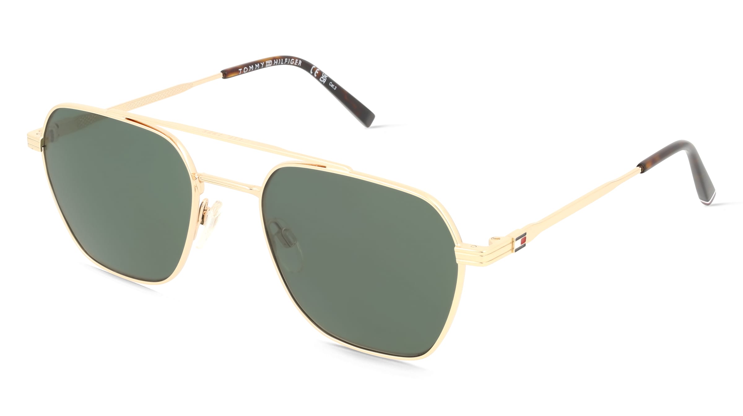 Tommy Hilfiger TH 2192/S Herren-Sonnenbrille Vollrand Eckig Edelstahl-Gestell, Gold