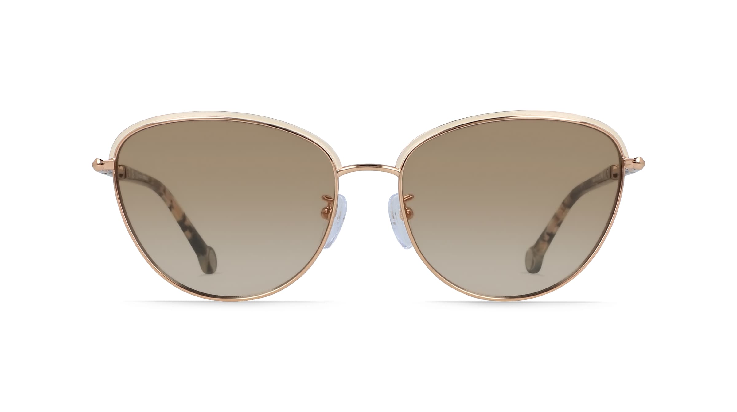 Carolina Herrera CHRSHE161 Damen-Sonnenbrille Vollrand Oval Metall-Gestell, gold