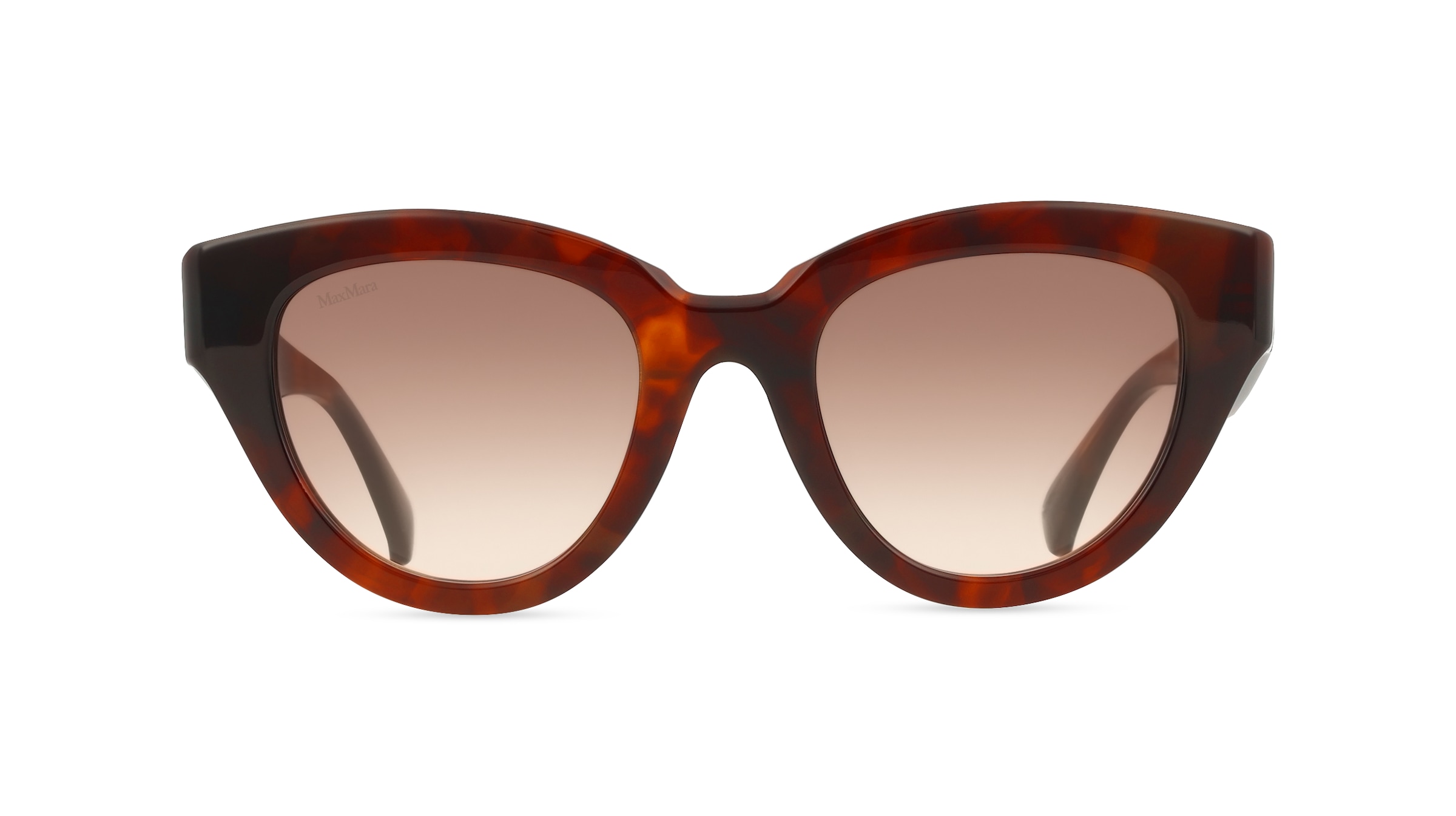 Max Mara MM0077 Damen-Sonnenbrille Vollrand Cateye Acetat-Gestell, Beige