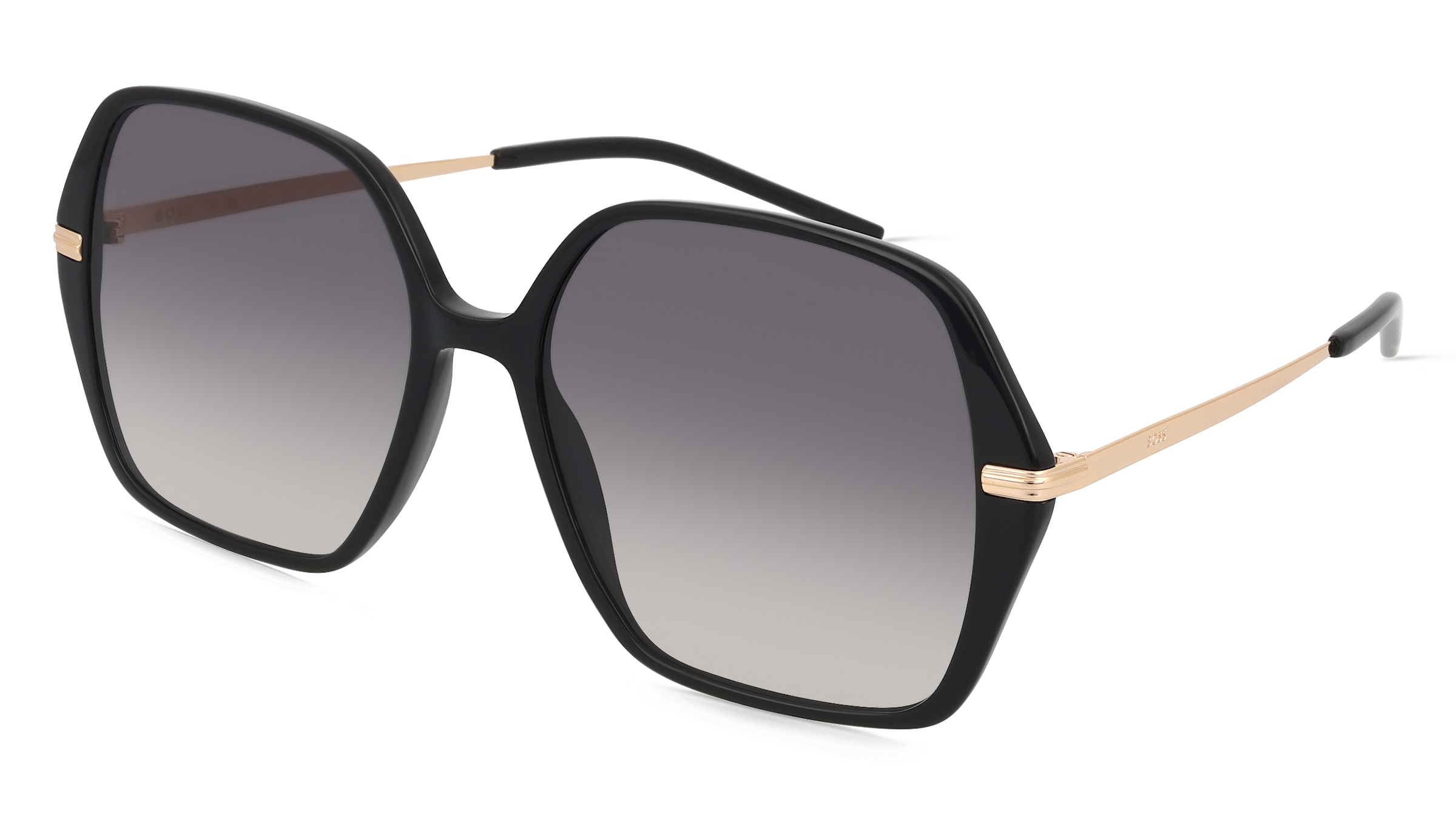 Hugo Boss Boss 1660/S Damen-Sonnenbrille Vollrand Quadratisch Acetat-Gestell, Schwarz