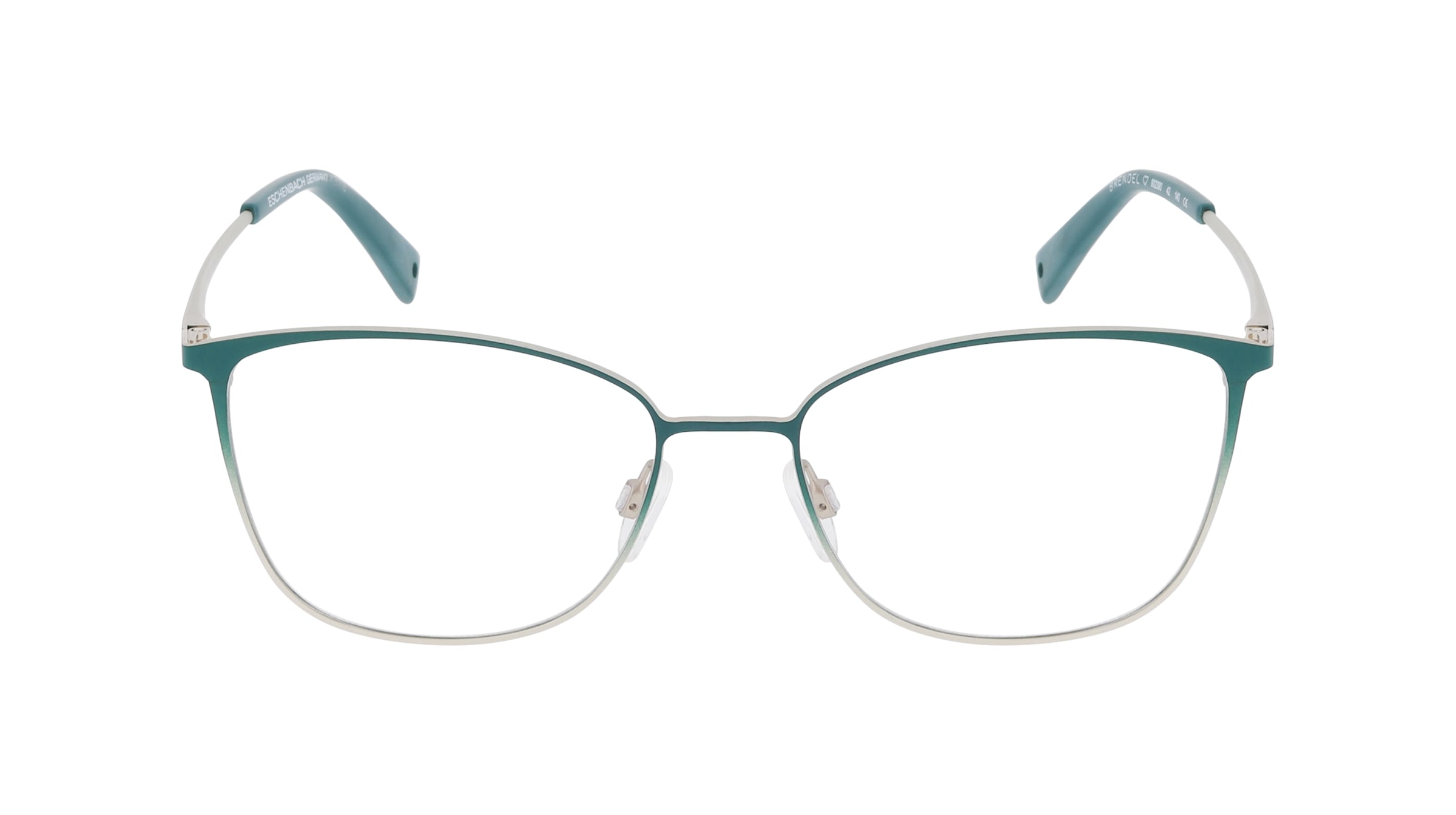 BRENDEL eyewear 902390 Damen-Brille inkl. Gläser Vollrand Panto Metall-Gestell 54mm/16mm/140mm, grün