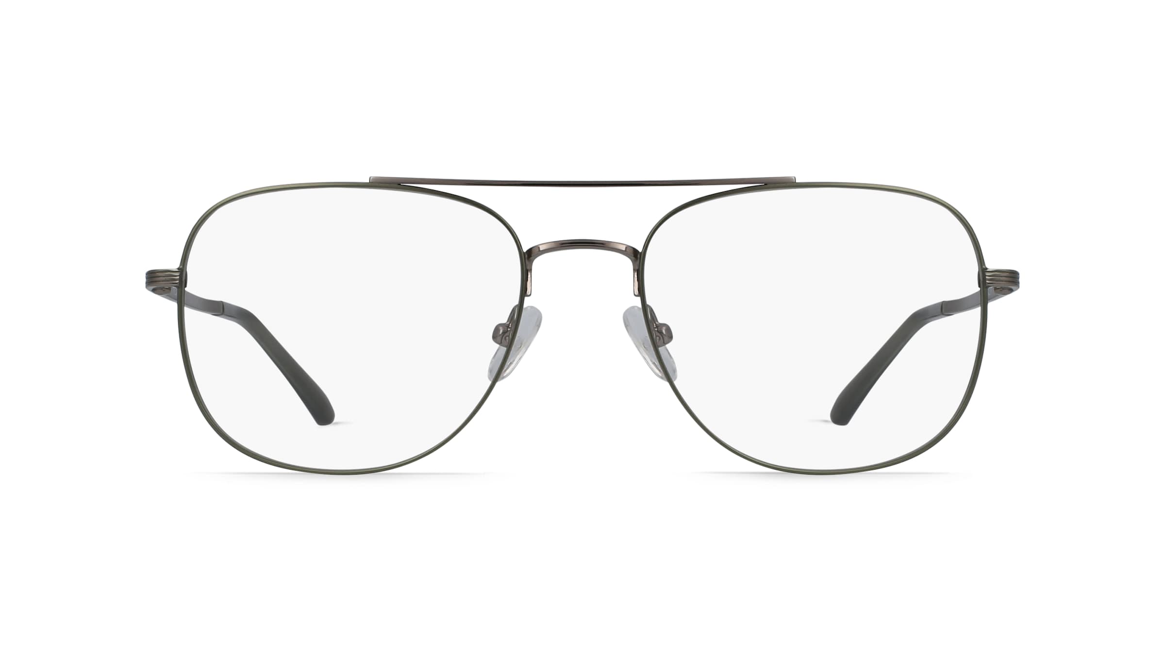 Fielmann BE 017 CL Herren-Brille inkl. Gläser Vollrand Pilot Edelstahl-Gestell 54mm/18mm/140mm, Grau