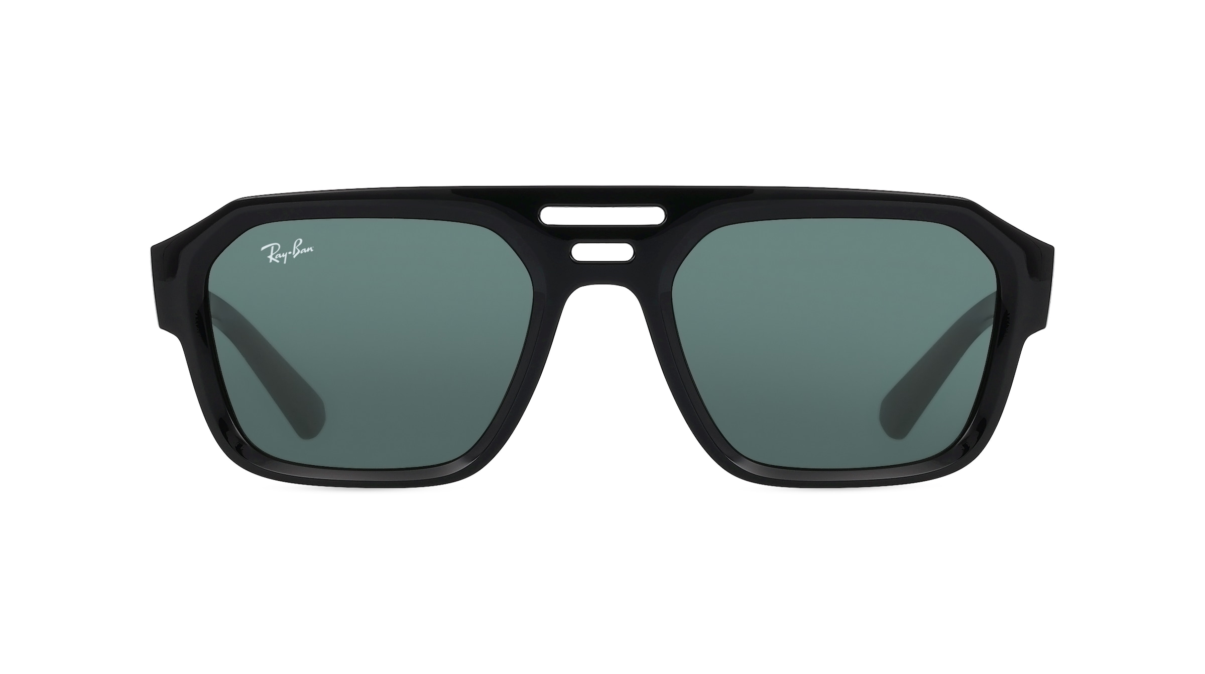 Ray-Ban RB 4397 CORRIGAN Unisex-Sonnenbrille Vollrand Eckig Bio-Kunststoff-Gestell, schwarz