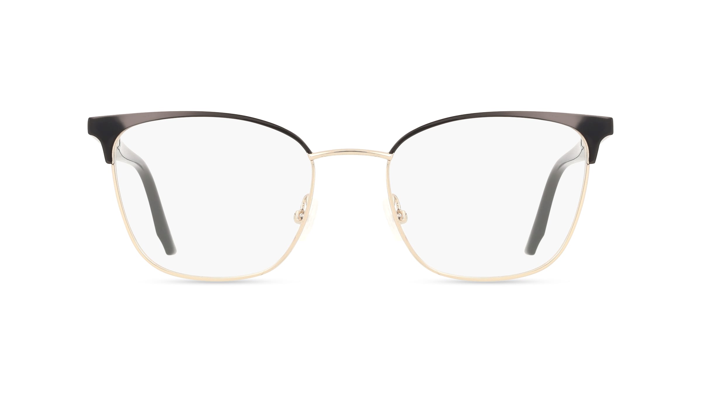 Calvin Klein CK25105 Damen-Brille inkl. Gläser Vollrand Cat Eye Metall-Gestell 52/18/145, schwarz