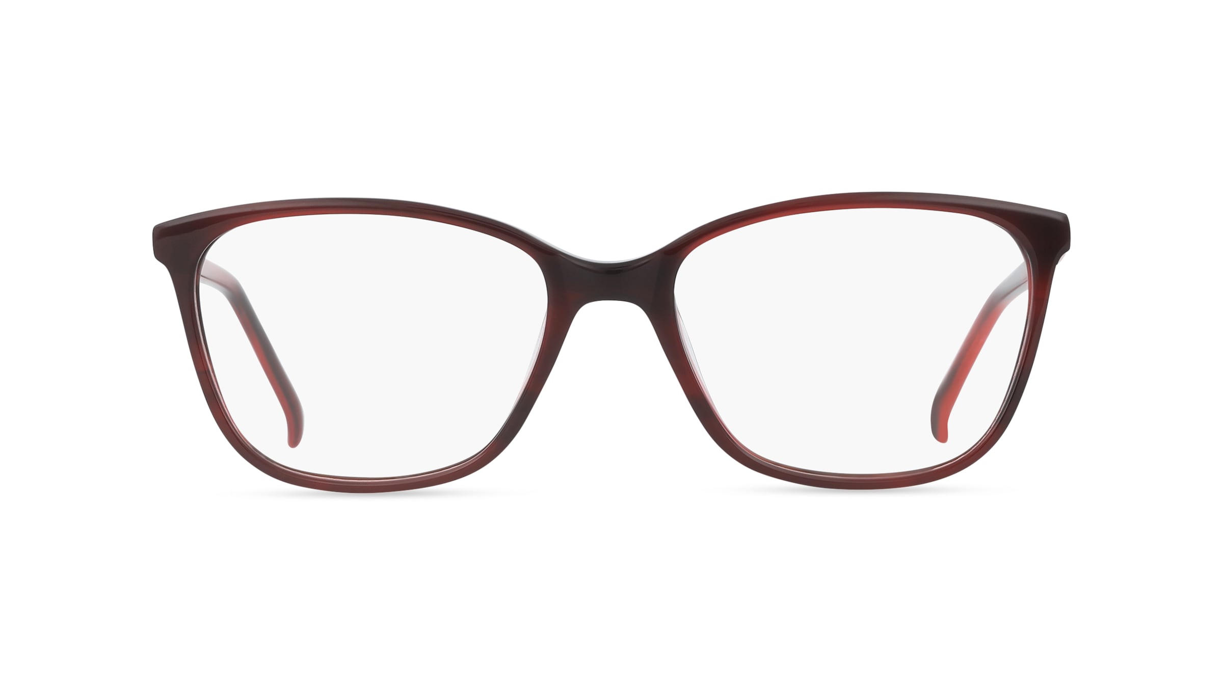 Fielmann BD 406 MOD CL Damen-Brille inkl. Gläser Vollrand Quadratisch Acetat-Gestell 53/17/135, Rot