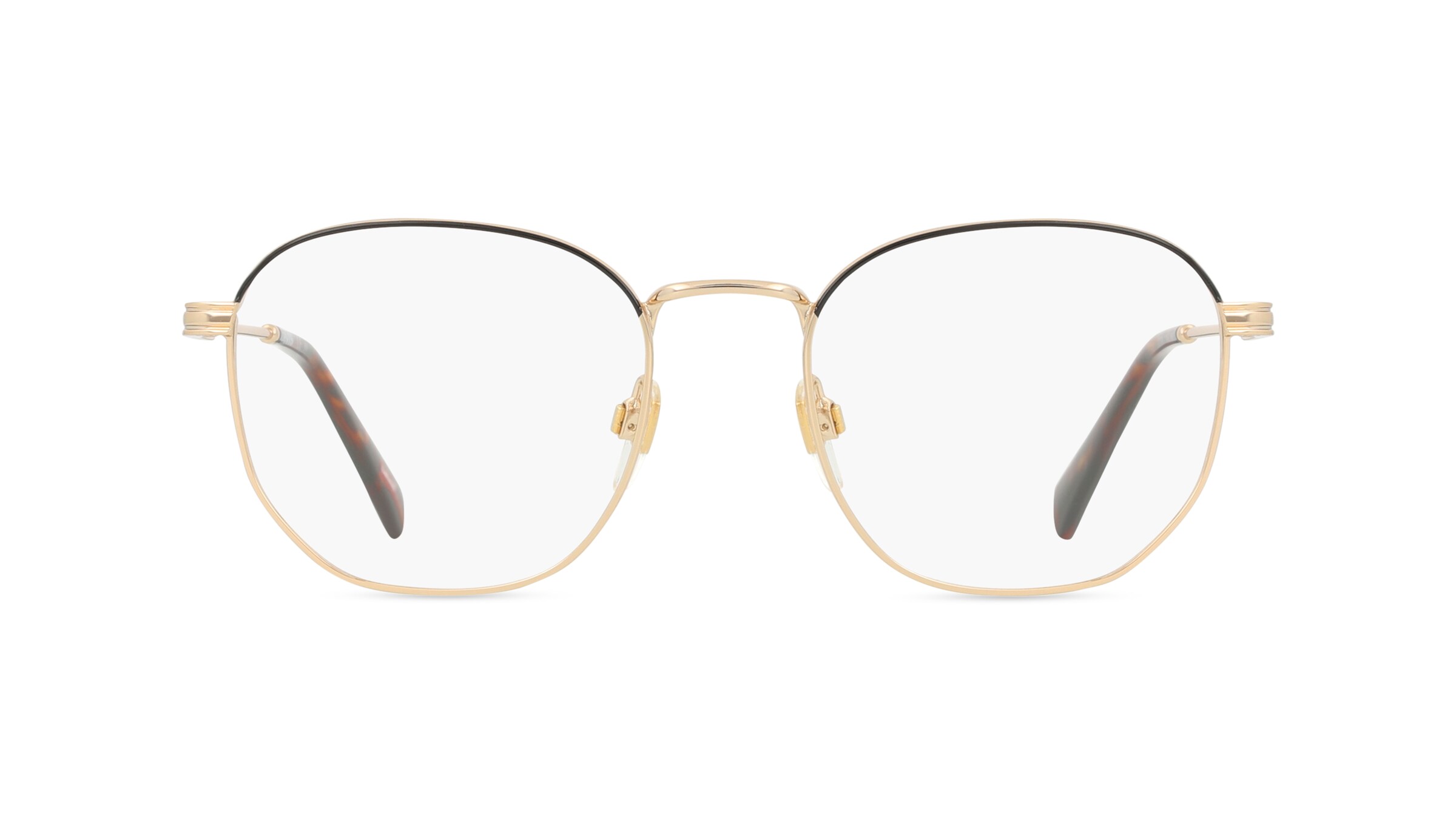 Levi's LV1028 Unisex-Brille inkl. Gläser Vollrand Rechteckig Metall-Gestell 50mm/20mm/145mm, gold