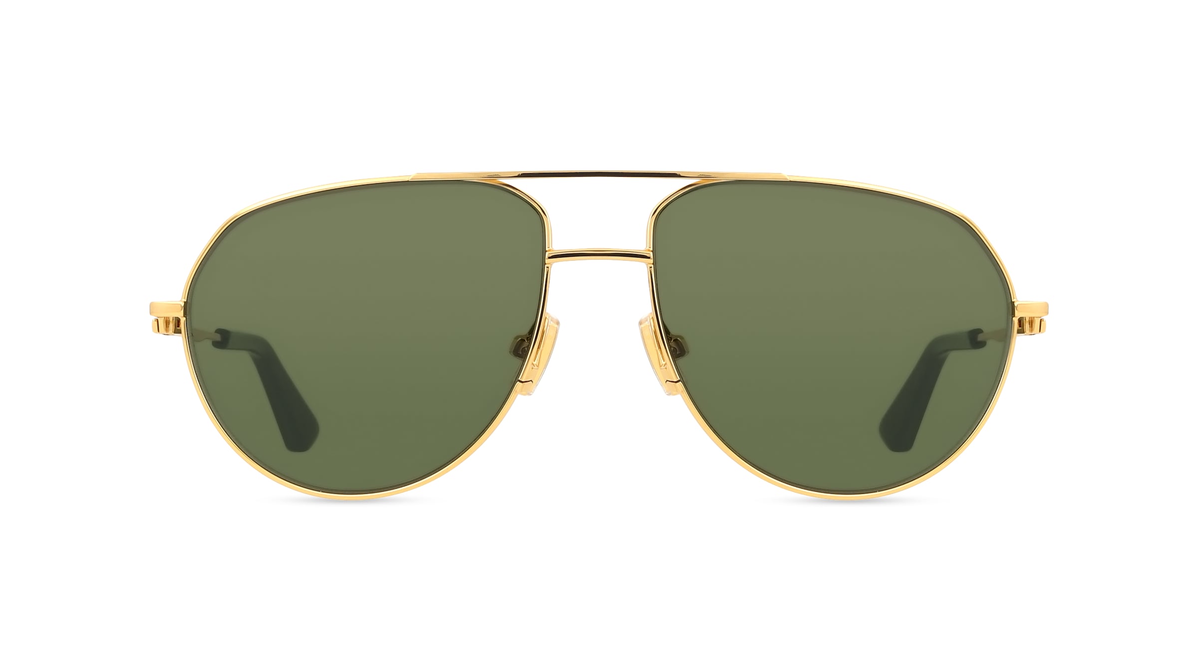 Bottega Veneta BV1302S Unisex-Sonnenbrille Vollrand Pilot Metall-Gestell, gold