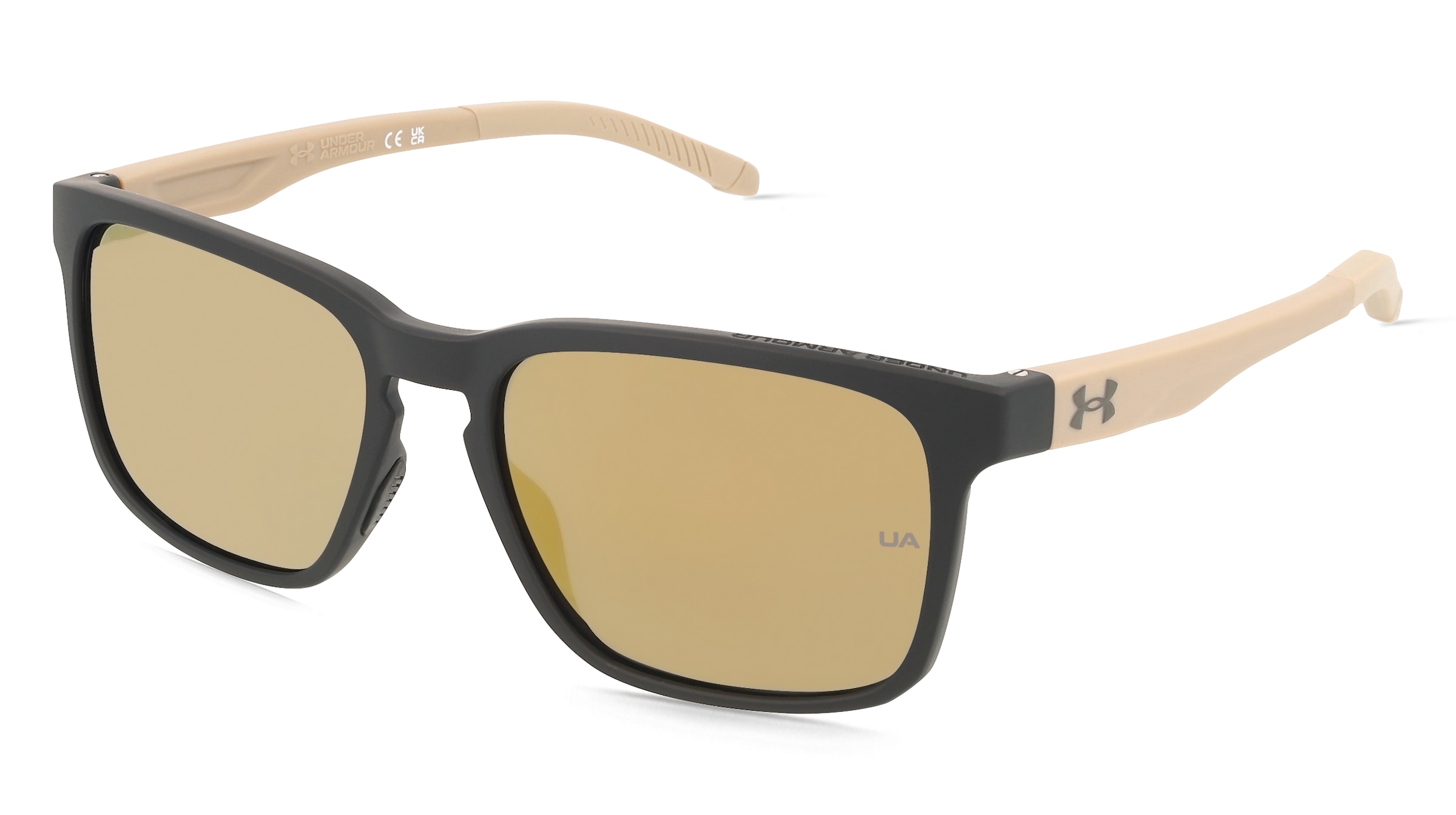 Under Armour Ua Assist 2 Herren-Sonnenbrille Vollrand Eckig Kunststoff-Gestell, Schwarz