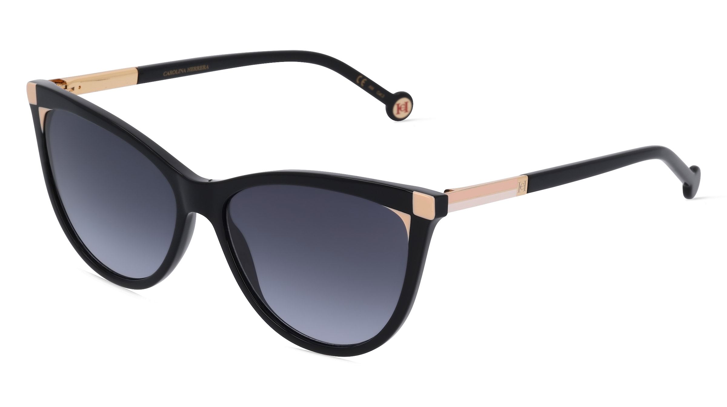 Carolina Herrera HER 0141/S Damen-Sonnenbrille Vollrand Butterfly Acetat-Gestell, Schwarz