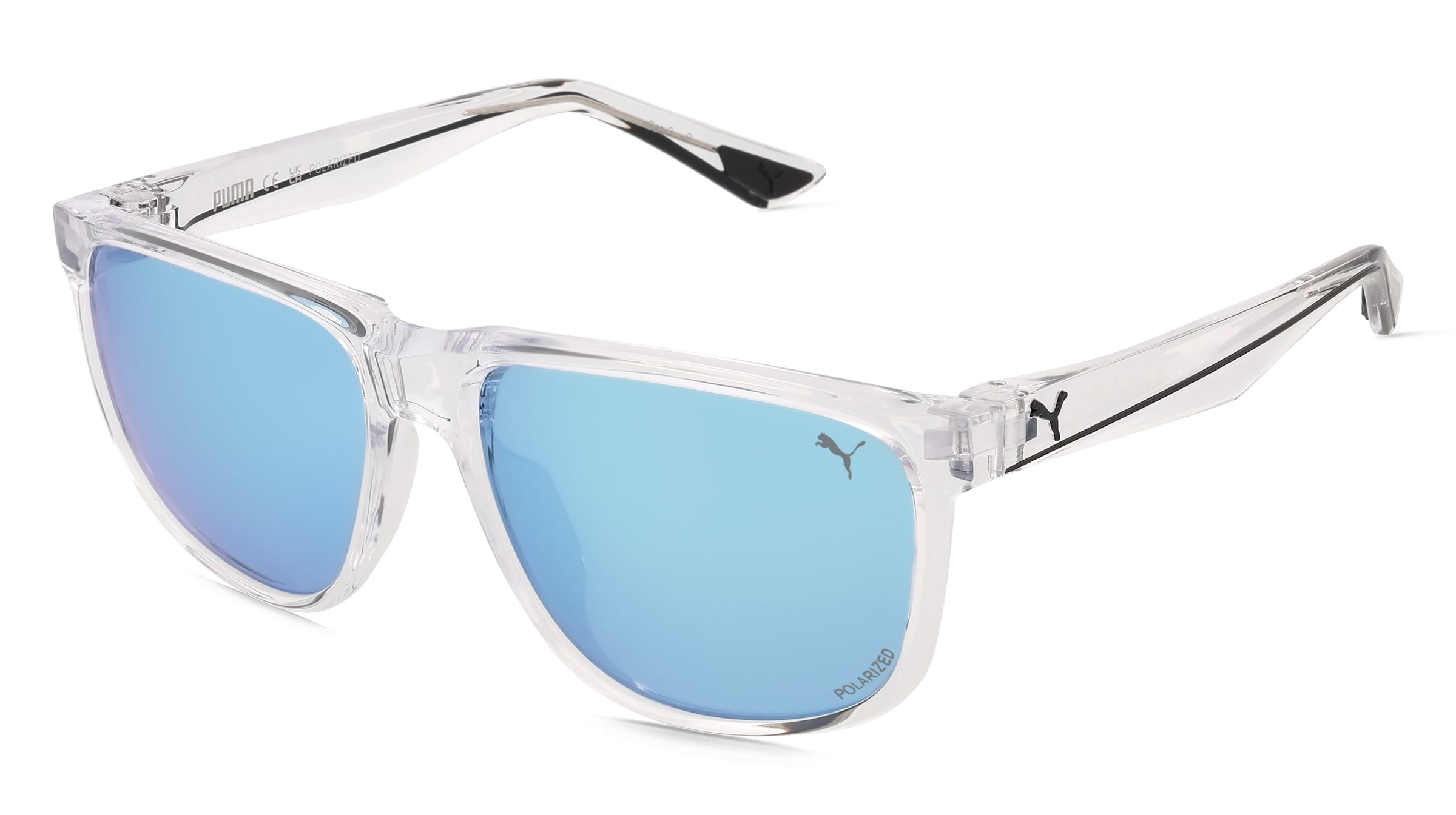 Puma PU0441S Unisex-Sonnenbrille Vollrand Rund Acetat Spritzguss-Gestell, Weiß