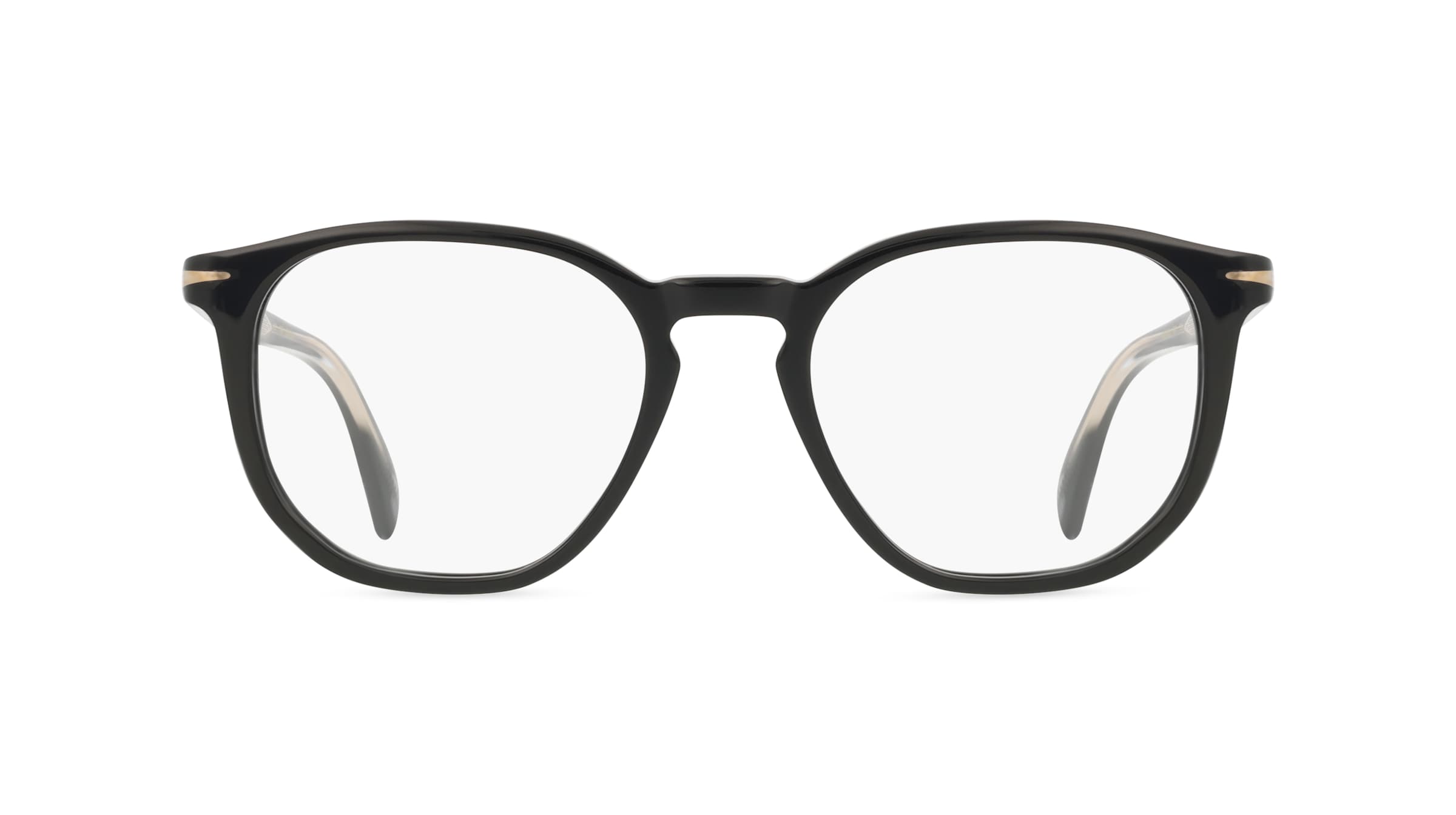 David Beckham DB 1106 Herren-Brille inkl. Gläser Vollrand Eckig Acetat-Gestell 50mm/19mm/150mm, schwarz