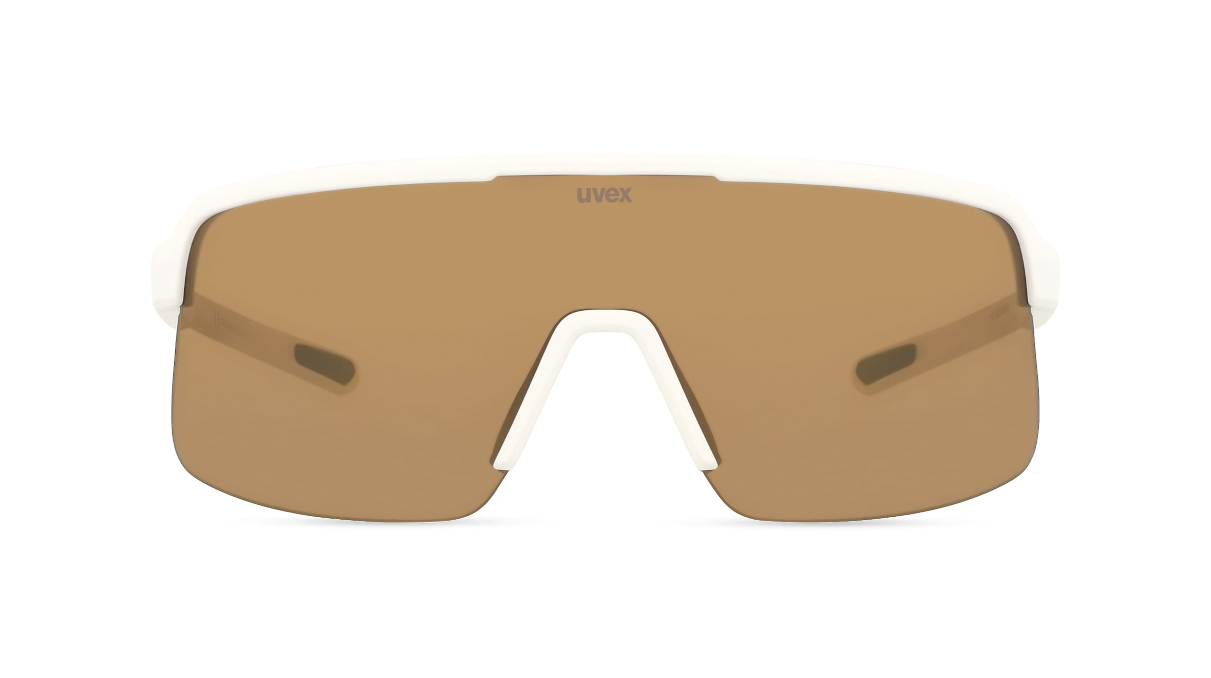 Uvex Sports S533095 dyrt Unisex-Sonnenbrille Halbrand Monoscheibe Kunststoff-Gestell, weiß