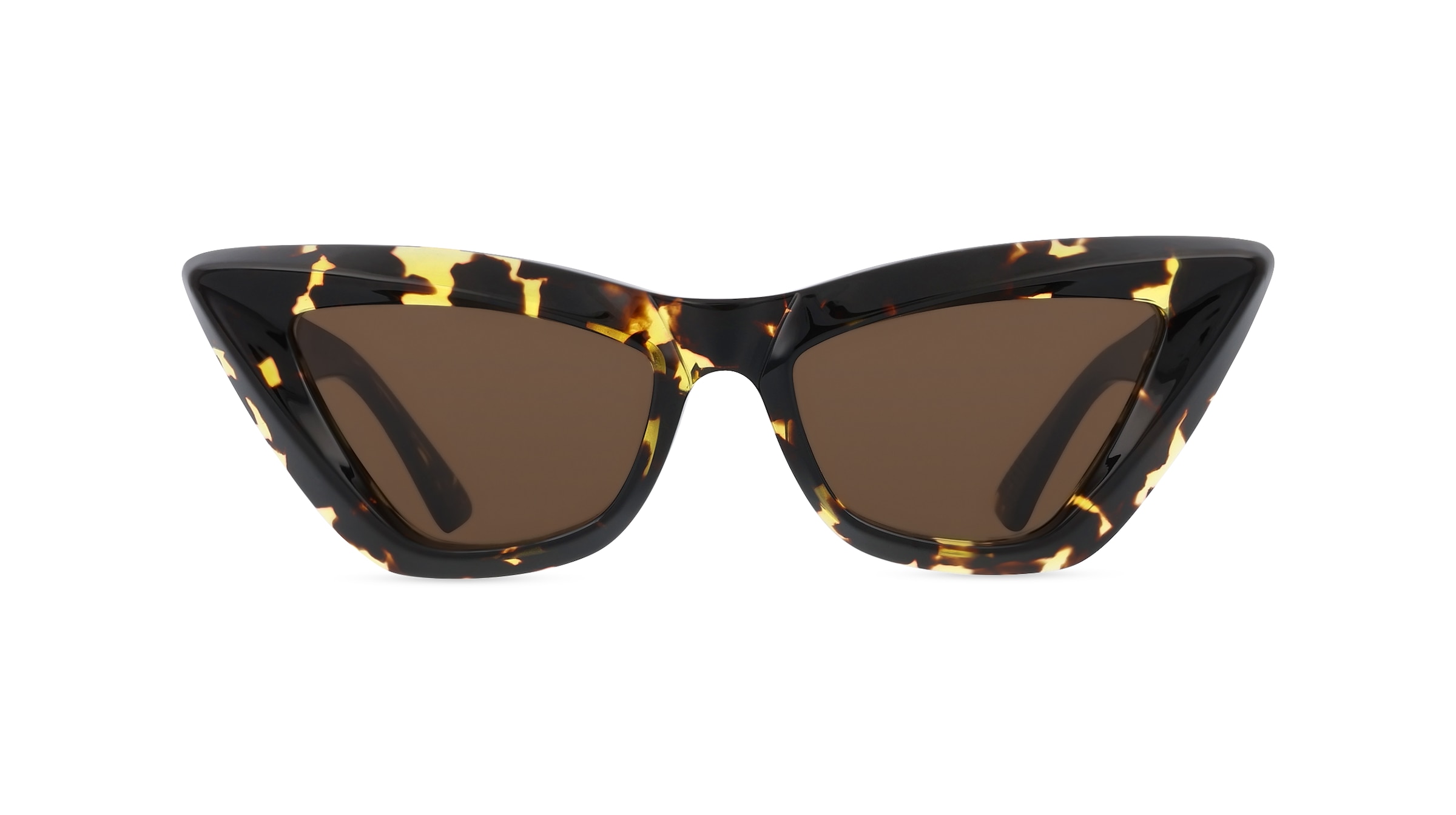 Bottega Veneta BV1101S Damen-Sonnenbrille Vollrand Butterfly Kunststoff-Gestell, braun