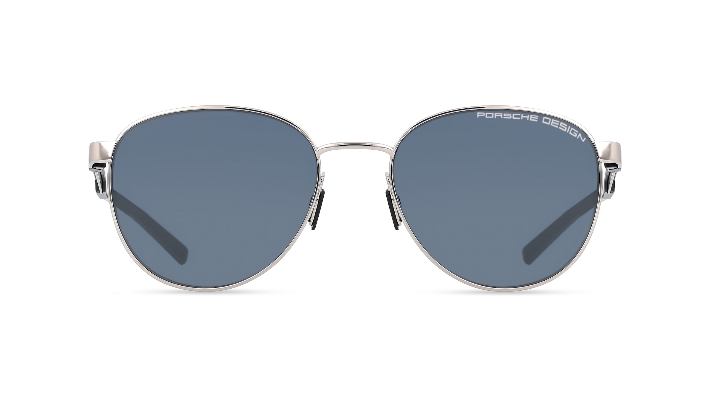 Porsche Design 8945 Herren-Sonnenbrille Vollrand Panto Metall-Gestell, silber