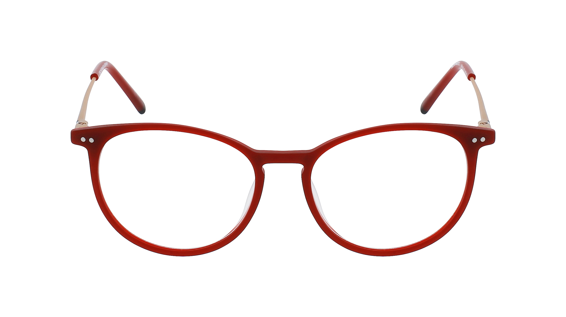 Humphrey’s eyewear 581118 Unisex-Brille inkl. Gläser Vollrand Panto Kunststoff-Gestell 49mm/17mm/140mm, rot