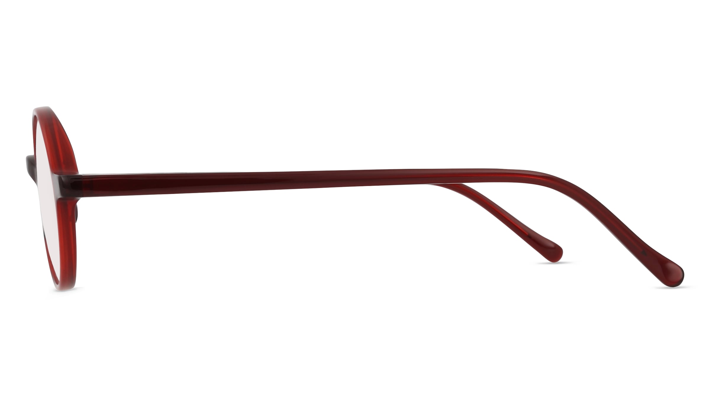 Thumbnail - Fielmann LN 048 CL Unisex-Brille inkl. Gläser Vollrand Rund Acetat-Gestell 46/24/140, rot