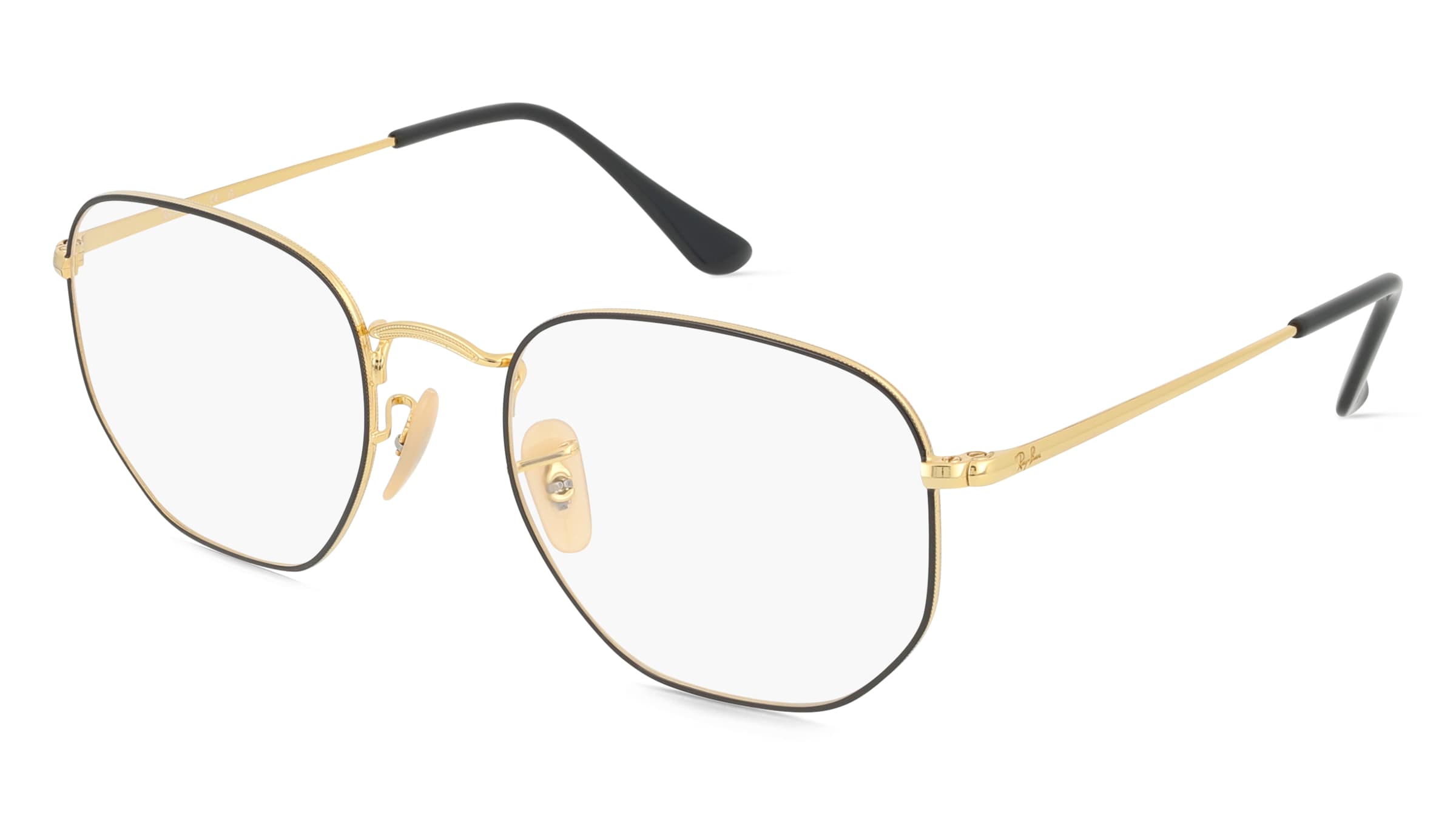 Ray-Ban RX6448 Unisex-Brille inkl. Gläser Vollrand Quadratisch Metall-Gestell 54/21/145, Schwarz