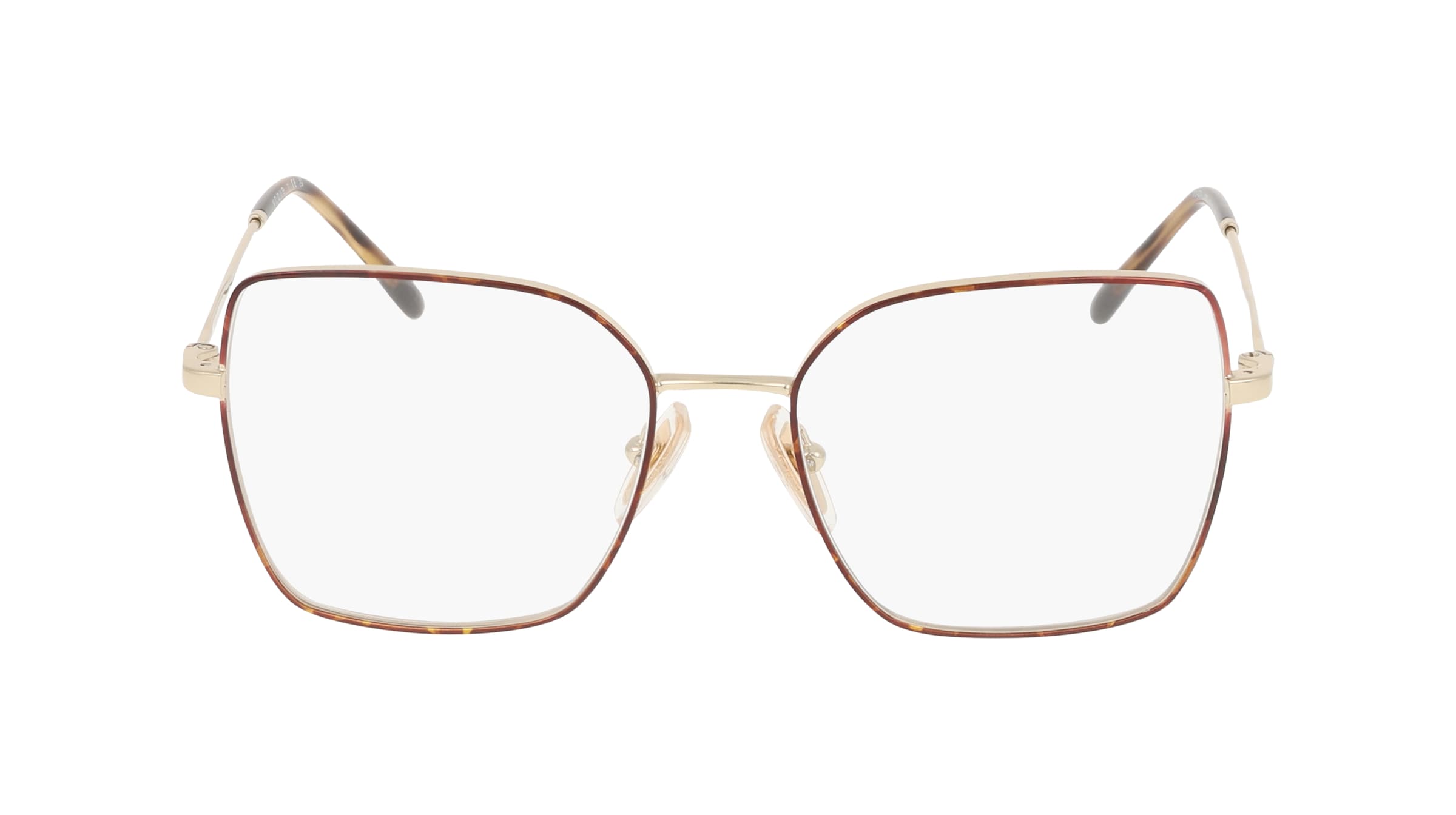 Vogue VO4274 Damen-Brille inkl. Gläser Vollrand Eckig Metall-Gestell 53mm/17mm/135mm, Havanna