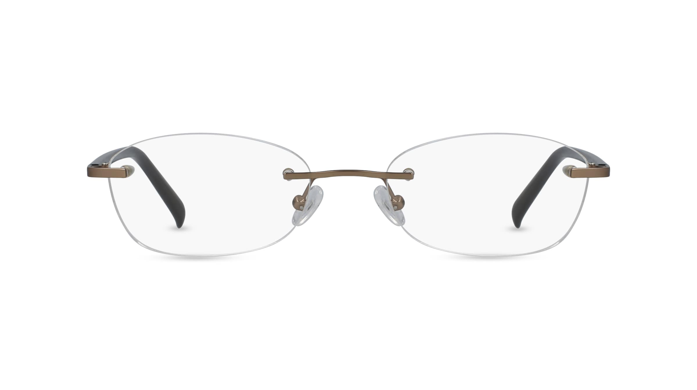 Fielmann BD 476 CL Damen-Brille inkl. Gläser Randlos Oval Edelstahl-Gestell 51mm/19mm/130mm, gold