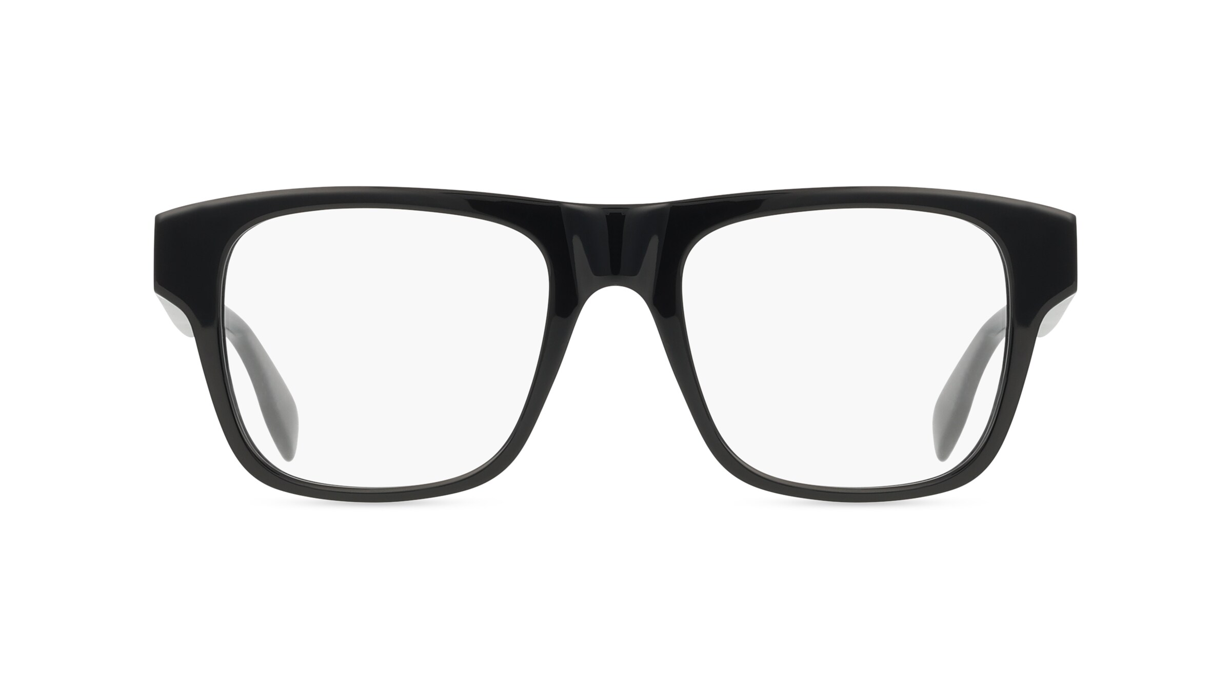 Alexander McQueen AM0389O Unisex-Brille inkl. Gläser Vollrand Eckig Kunststoff-Gestell 52mm/19mm/145mm, schwarz